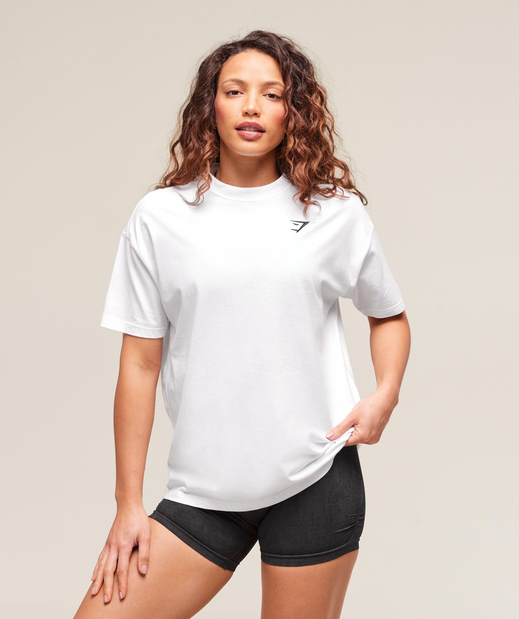 Gymshark Training Oversized T-Shirt - White Female Product Image