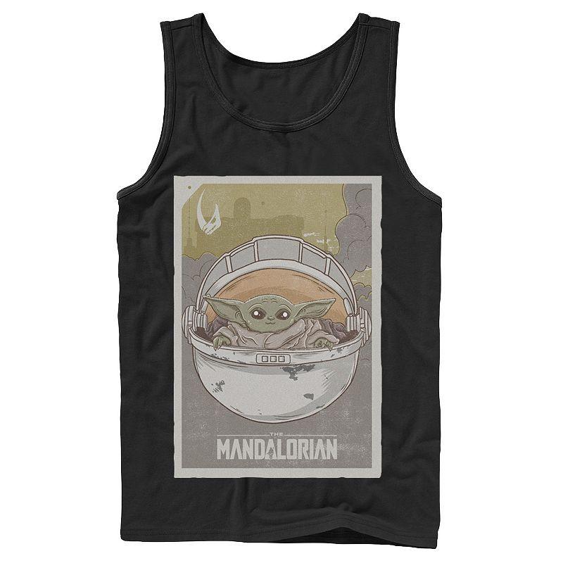 Men's Star Wars The Mandalorian The Child aka Baby Yoda Poster Tank Top,  Product Image