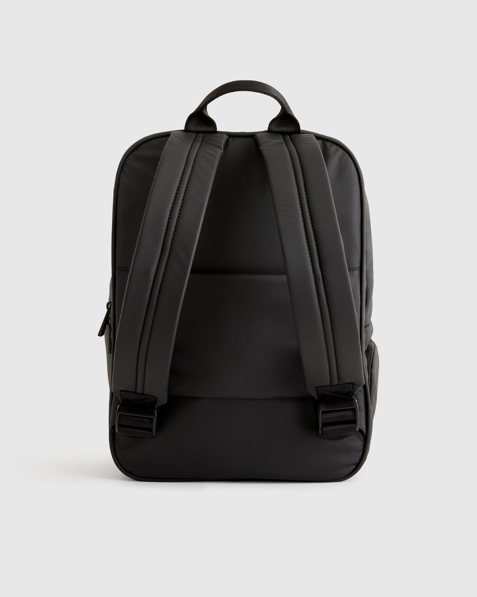 Quince | Women's Water Repellent Puff Commuter Backpack in Black, Recycled Polyester Product Image
