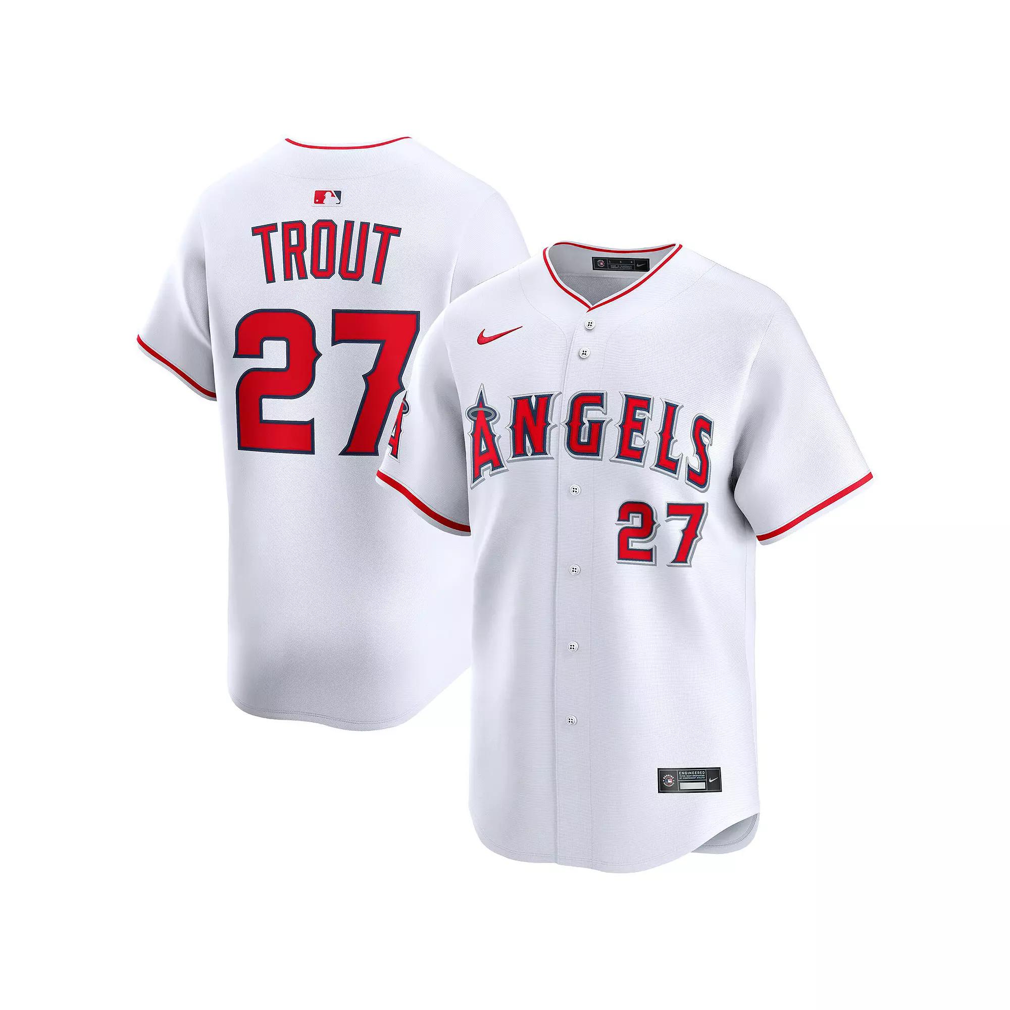 Men's Nike Mike Trout White Los Angeles Angels Home Limited Player Jersey,  Product Image