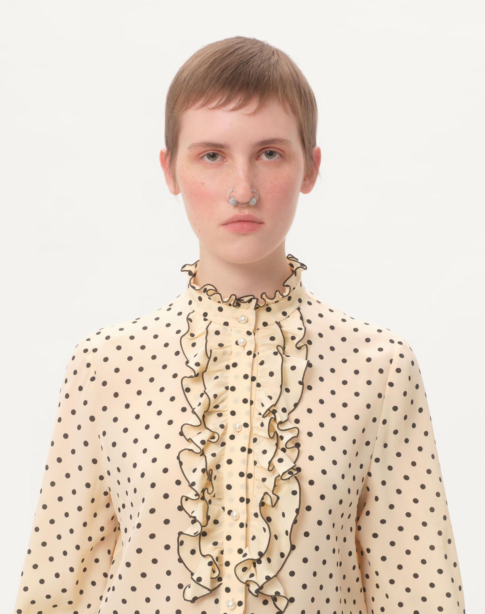 Crepe De Chine Shirt With Plusdepois Print Product Image