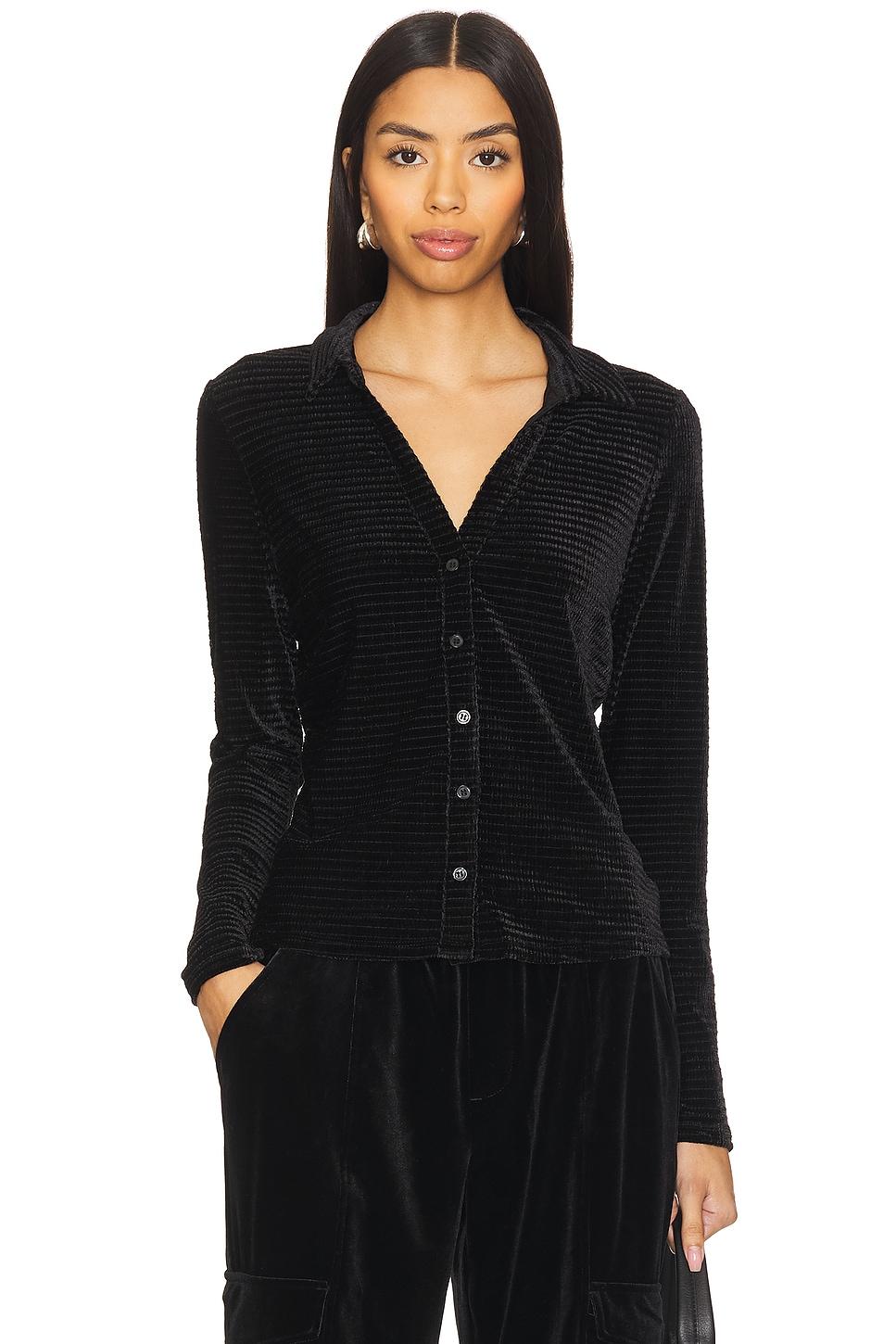 Textured Velvet Button Up Top Sanctuary Product Image