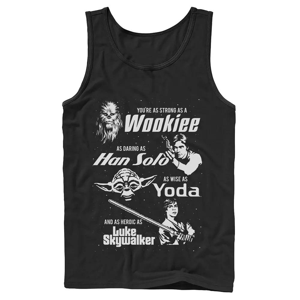 Men's Star Wars Strong Daring Wise Father's Day Tank Top,  Product Image