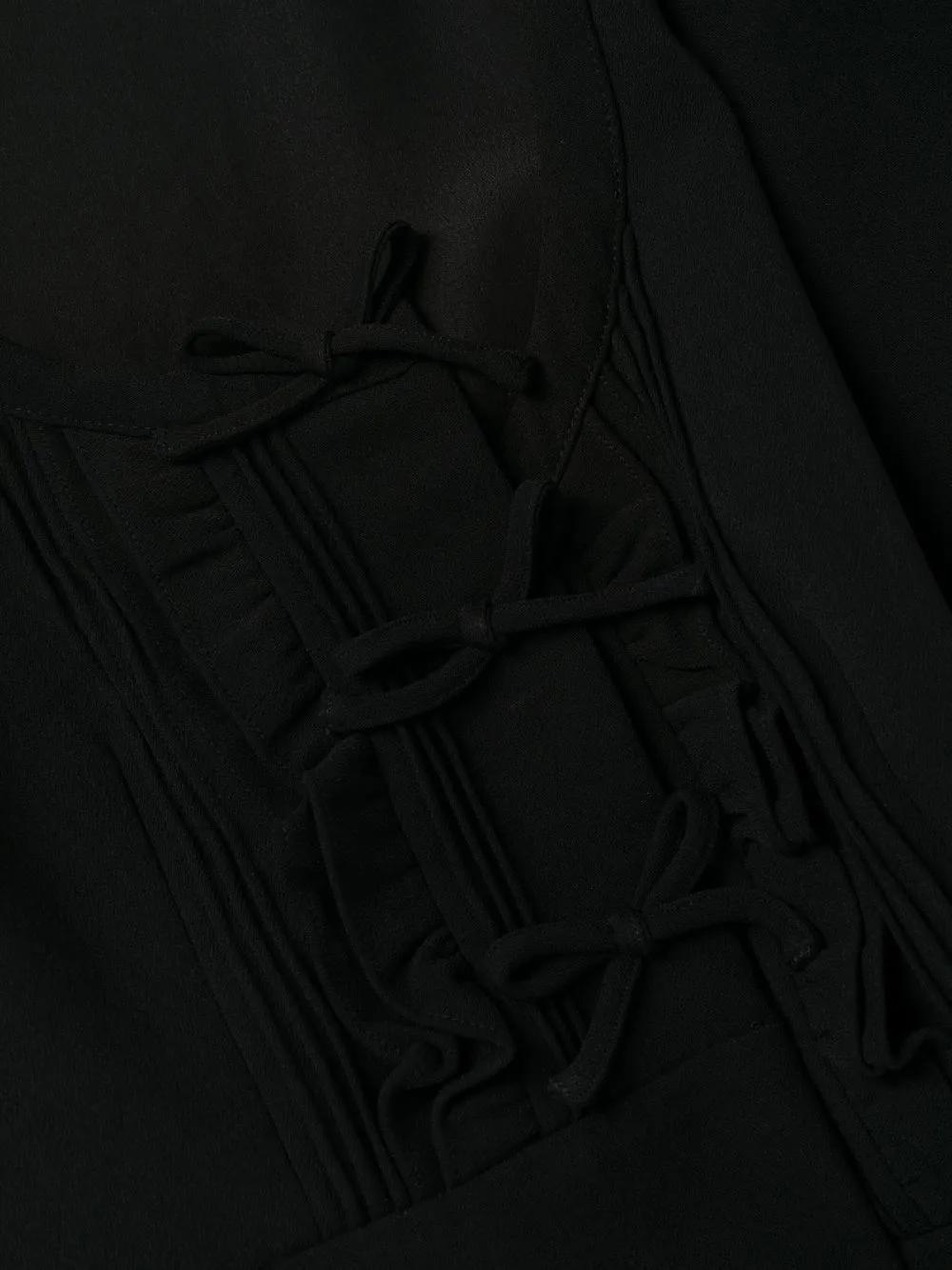 ruched crepe midi dress Product Image