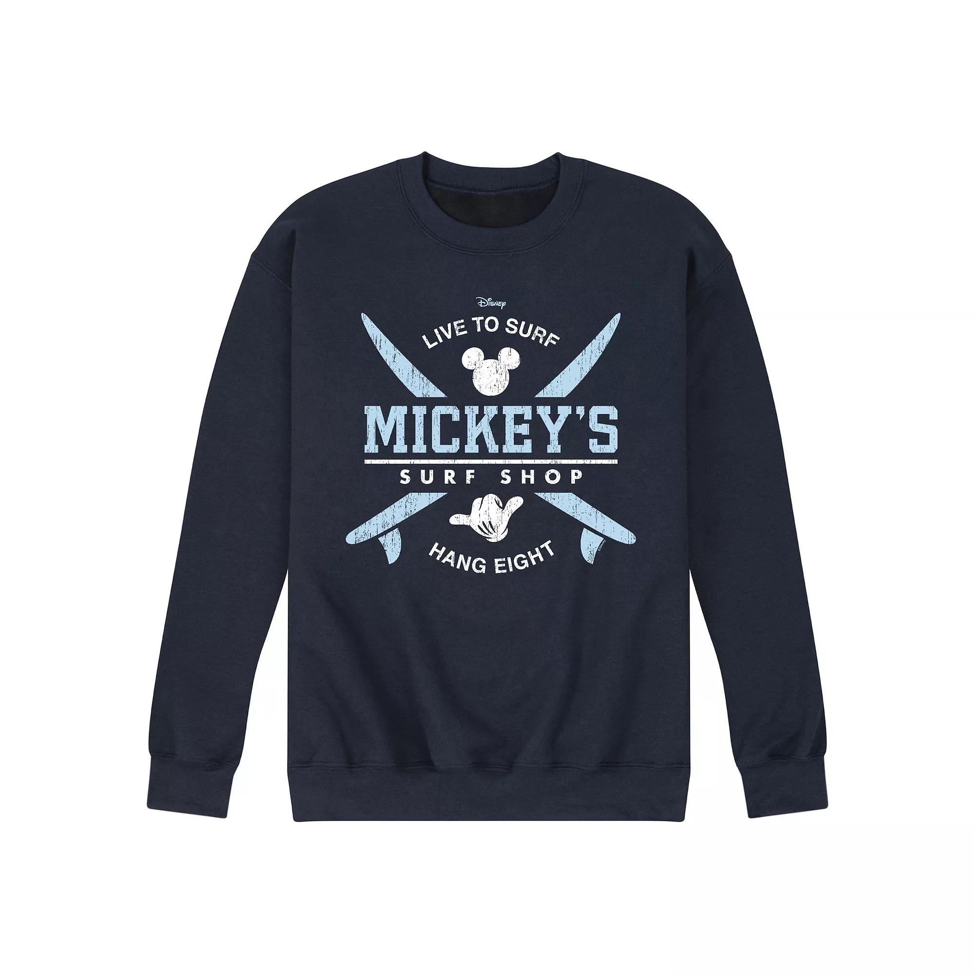 Disney's Mickey Mouse Men's Surf Shop Fleece Sweatshirt,  Product Image