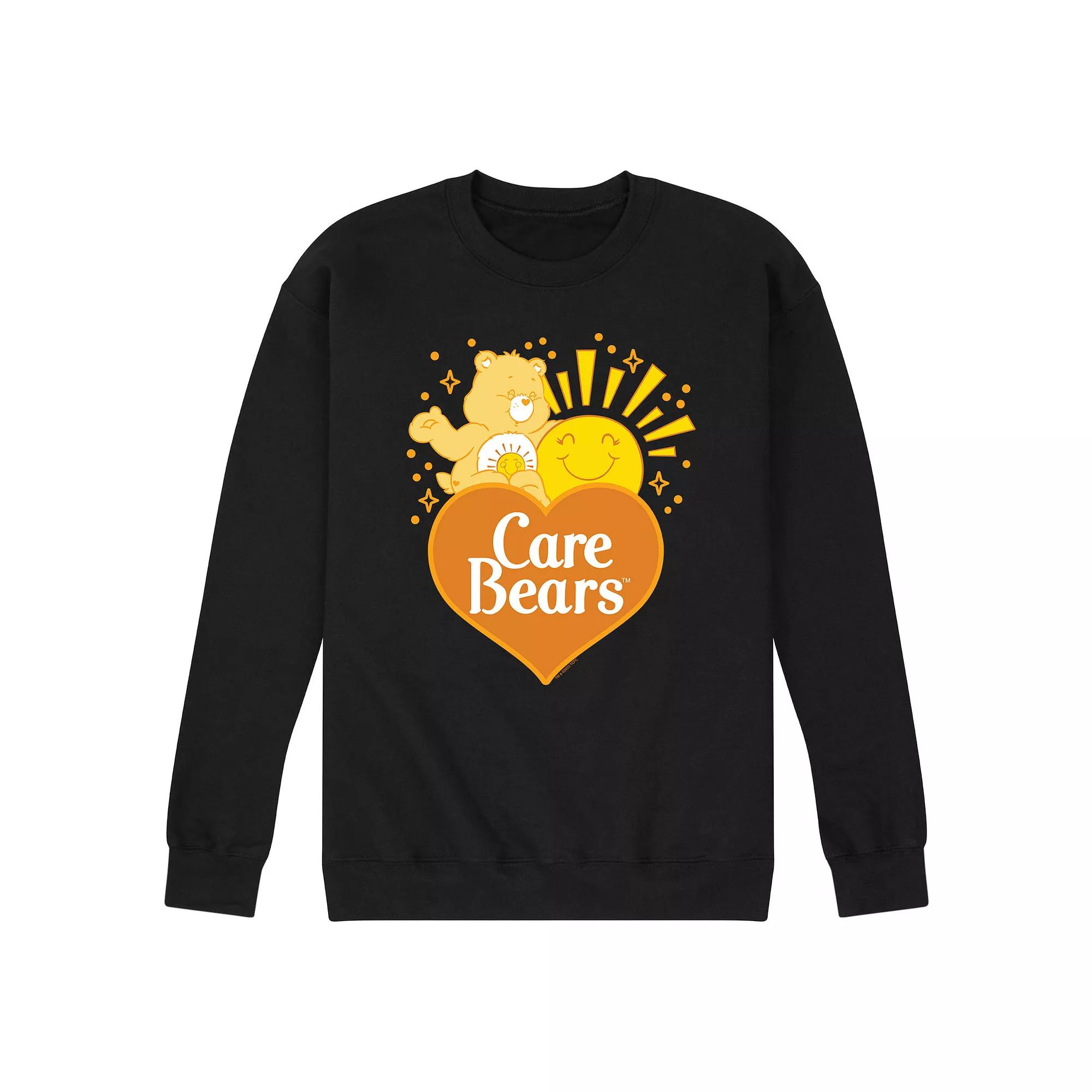 Men's Care Bears Funshine Logo Fleece Sweatshirt,  Product Image