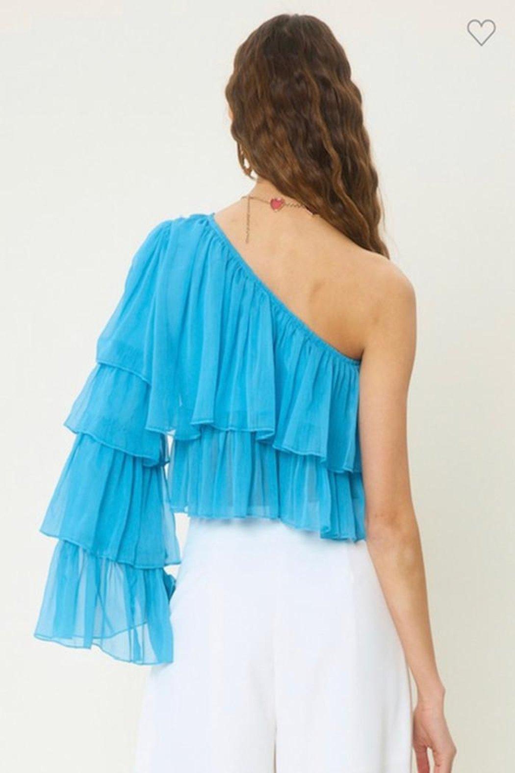Aqua Tiered Top Product Image