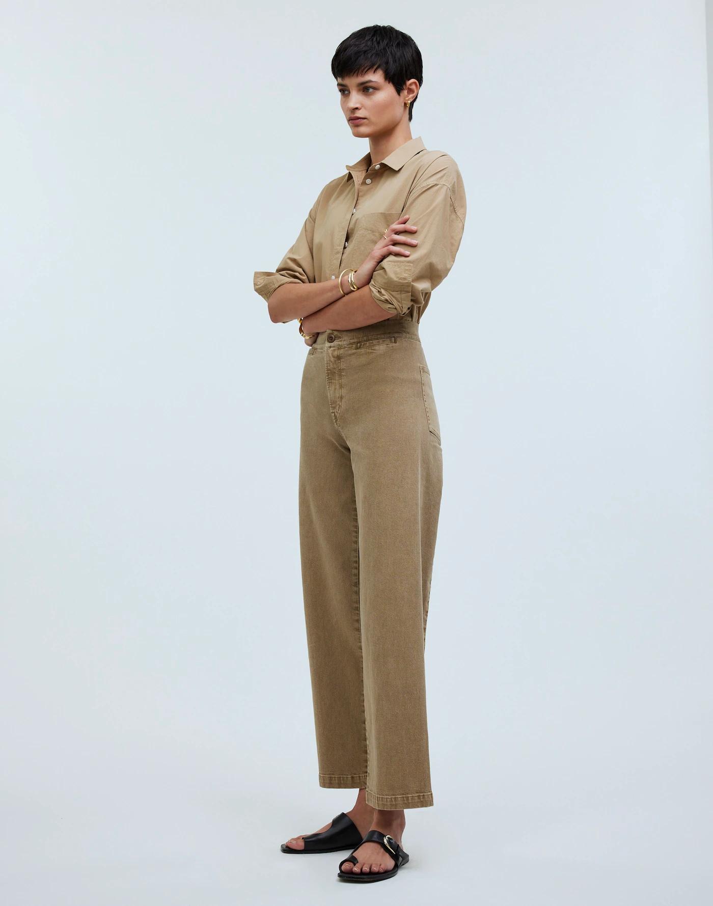 The Emmett Wide-Leg Crop Pant: Welt Pocket Edition Product Image