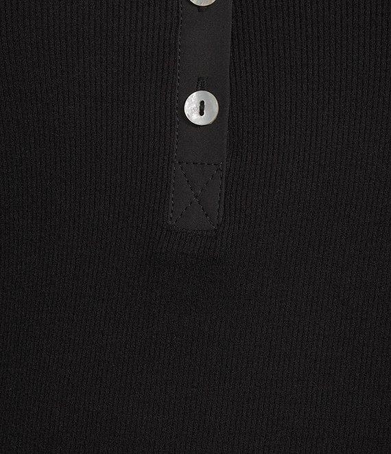 Every Knit Henley Long Sleeve Button Front Shirt Product Image