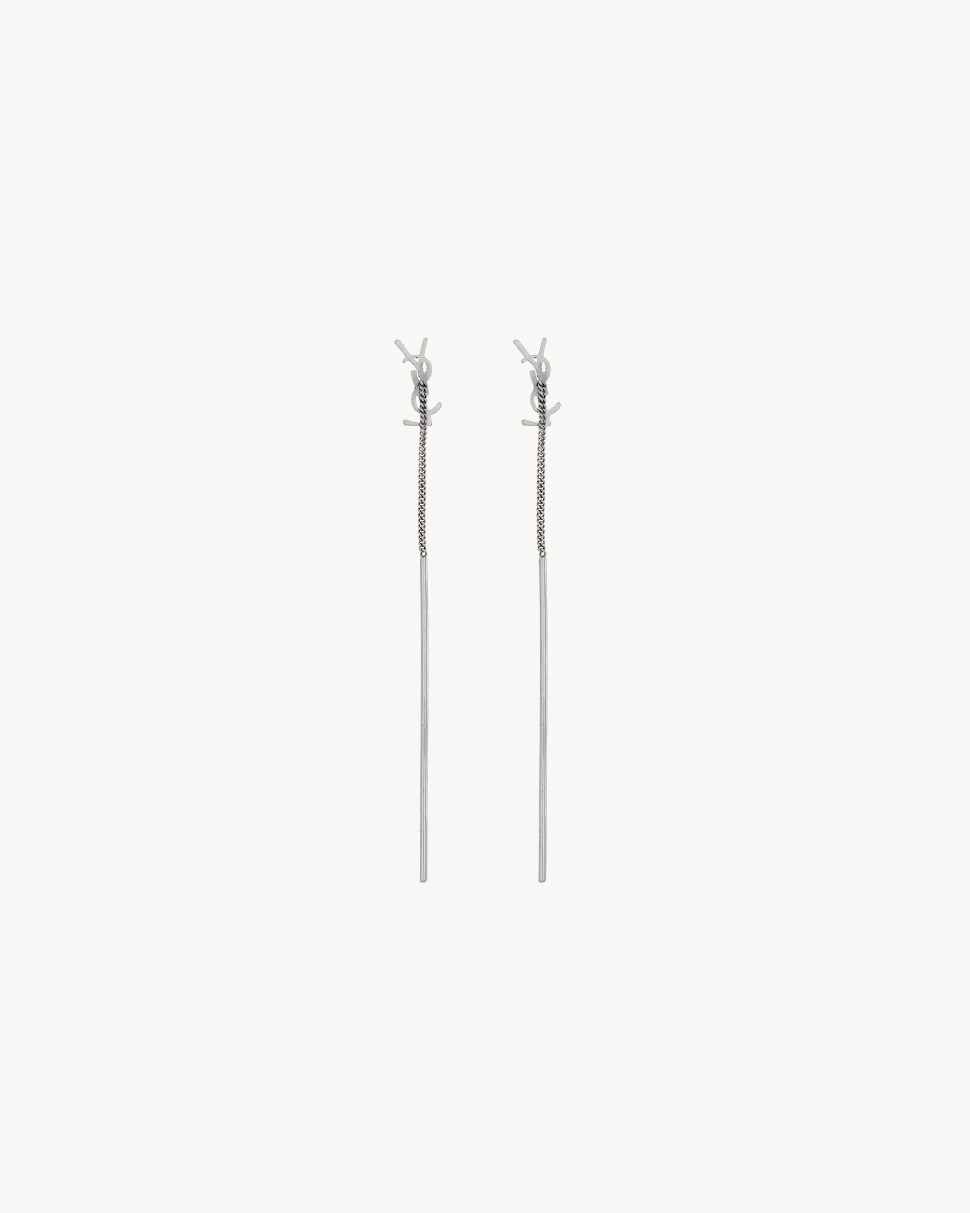CASSANDRE threader earrings in metal Product Image