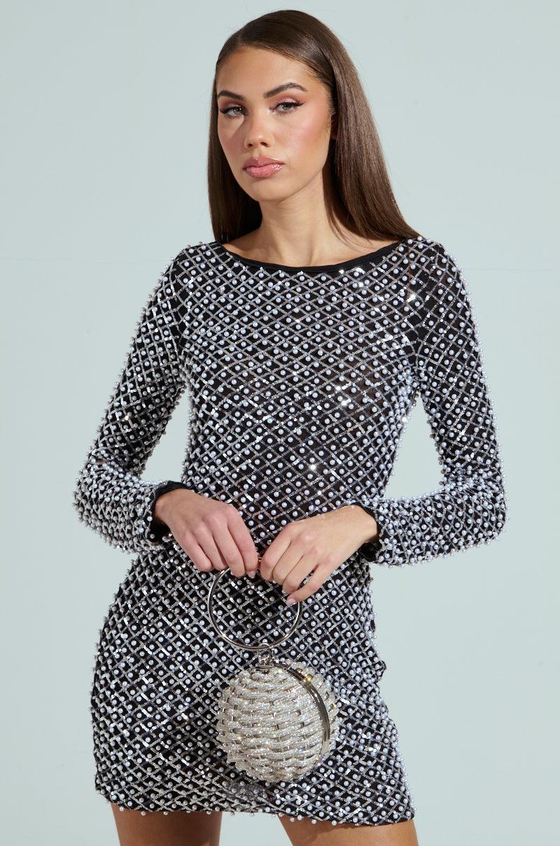 A HAMPTONS HOLIDAY PEARL MINI DRESS Product Image