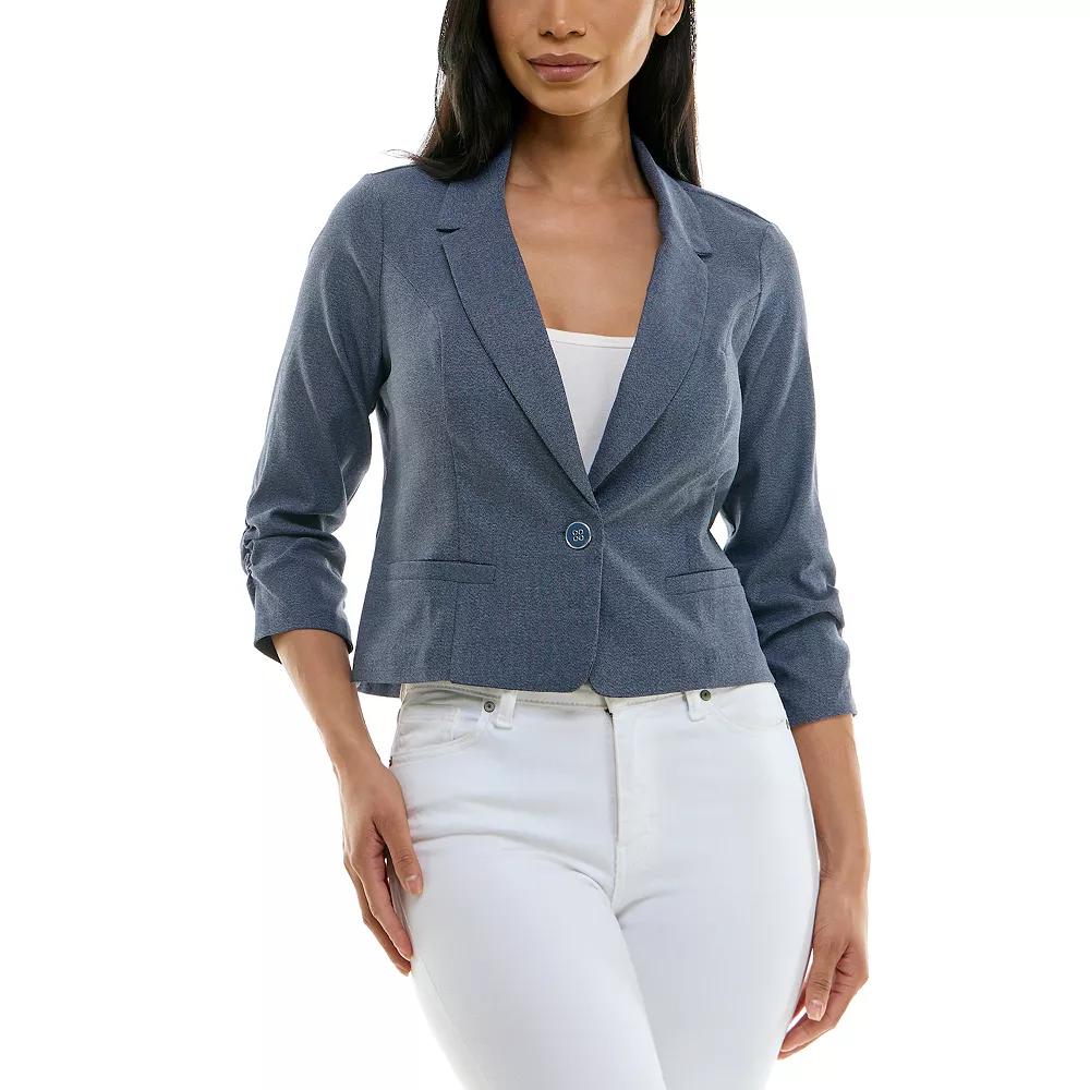 Women's Nina Leonard Cropped Stripe Blazer,  Product Image