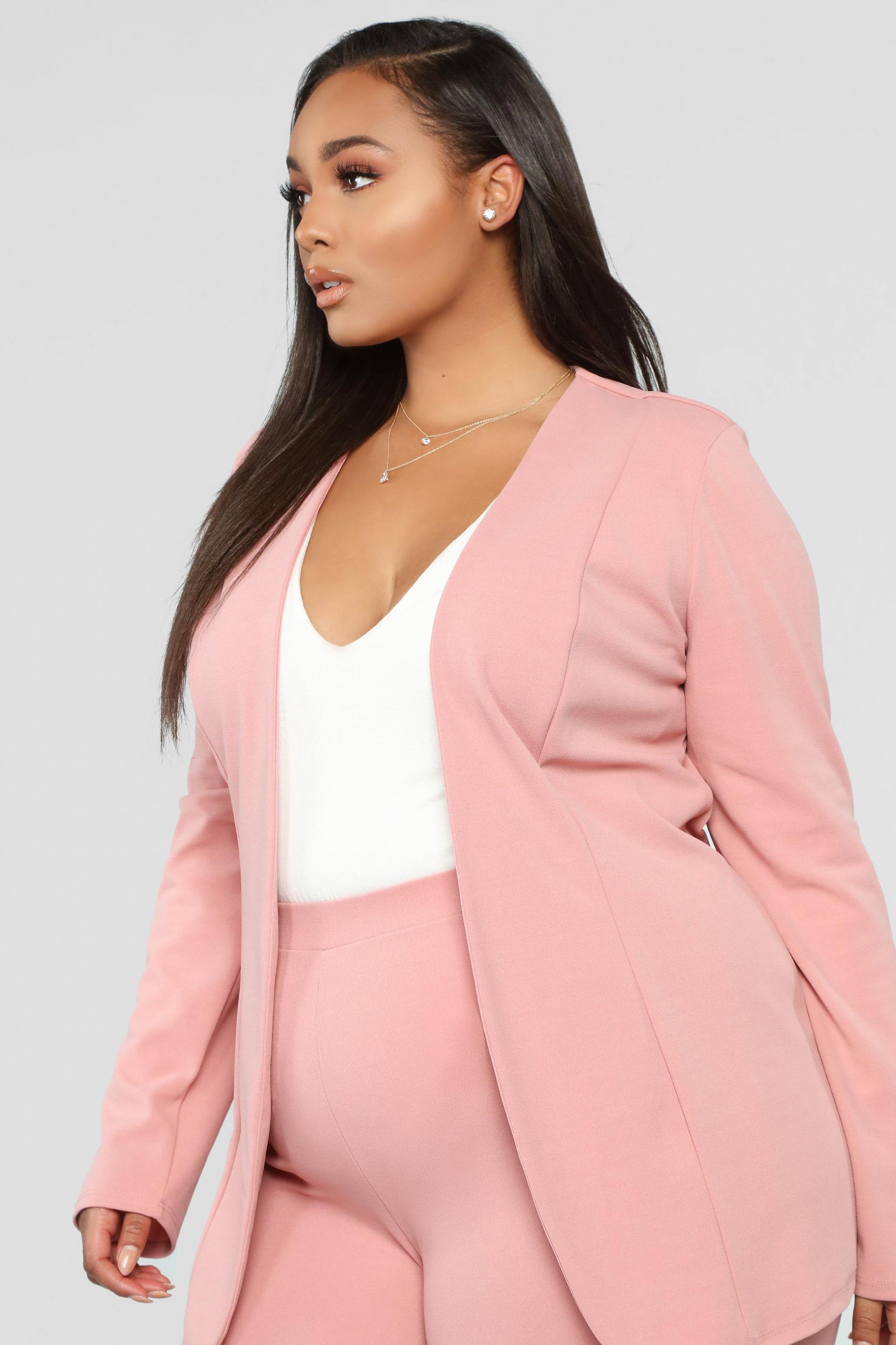 Payin' It Forward Blazer Set - Mauve Product Image