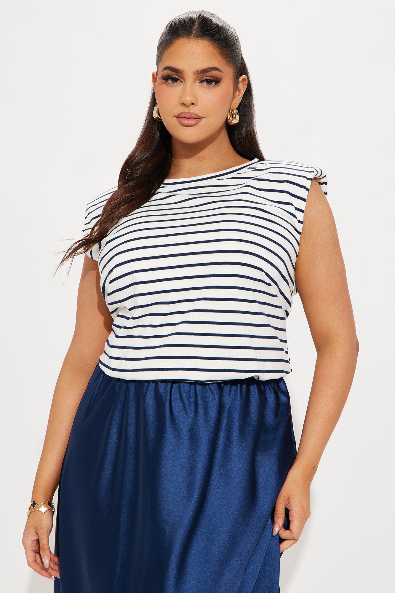 Sweet Lady Satin Midi Dress - Navy Product Image