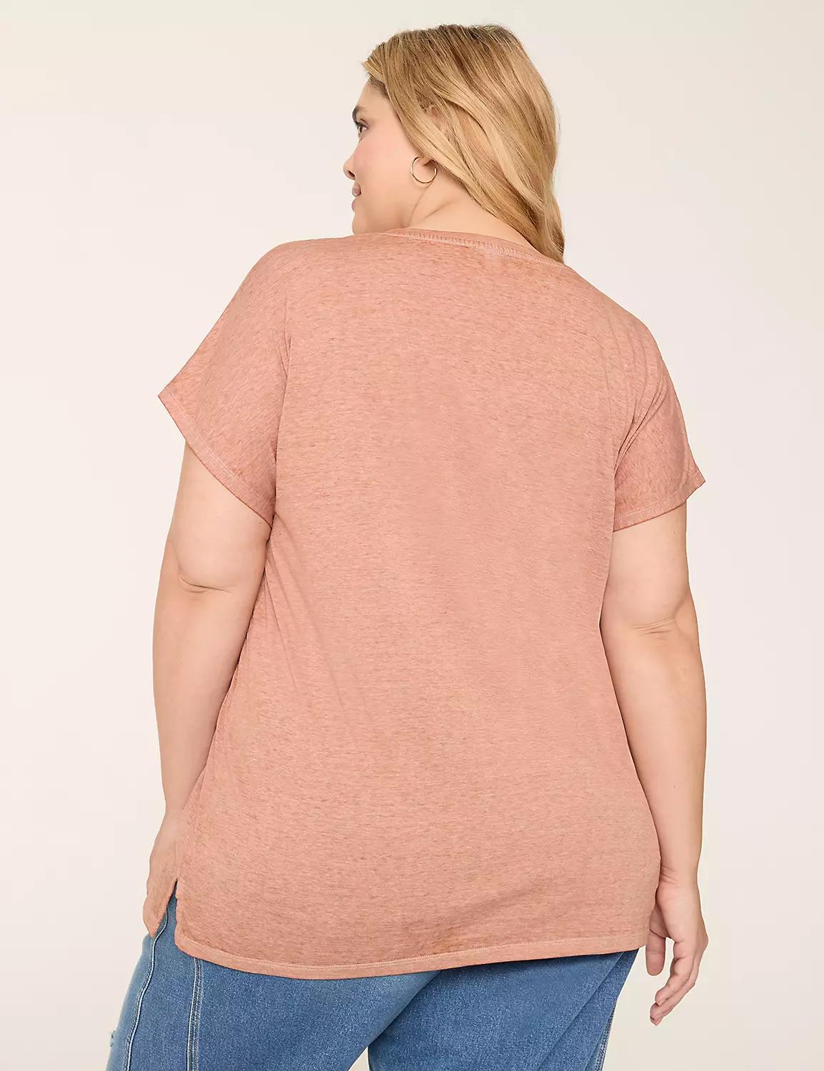 Dolman-Sleeve V-Neck Tee Product Image