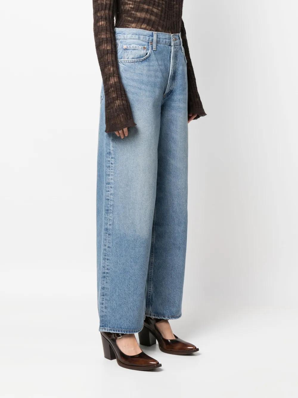 high-rise straight-leg jeans  Product Image