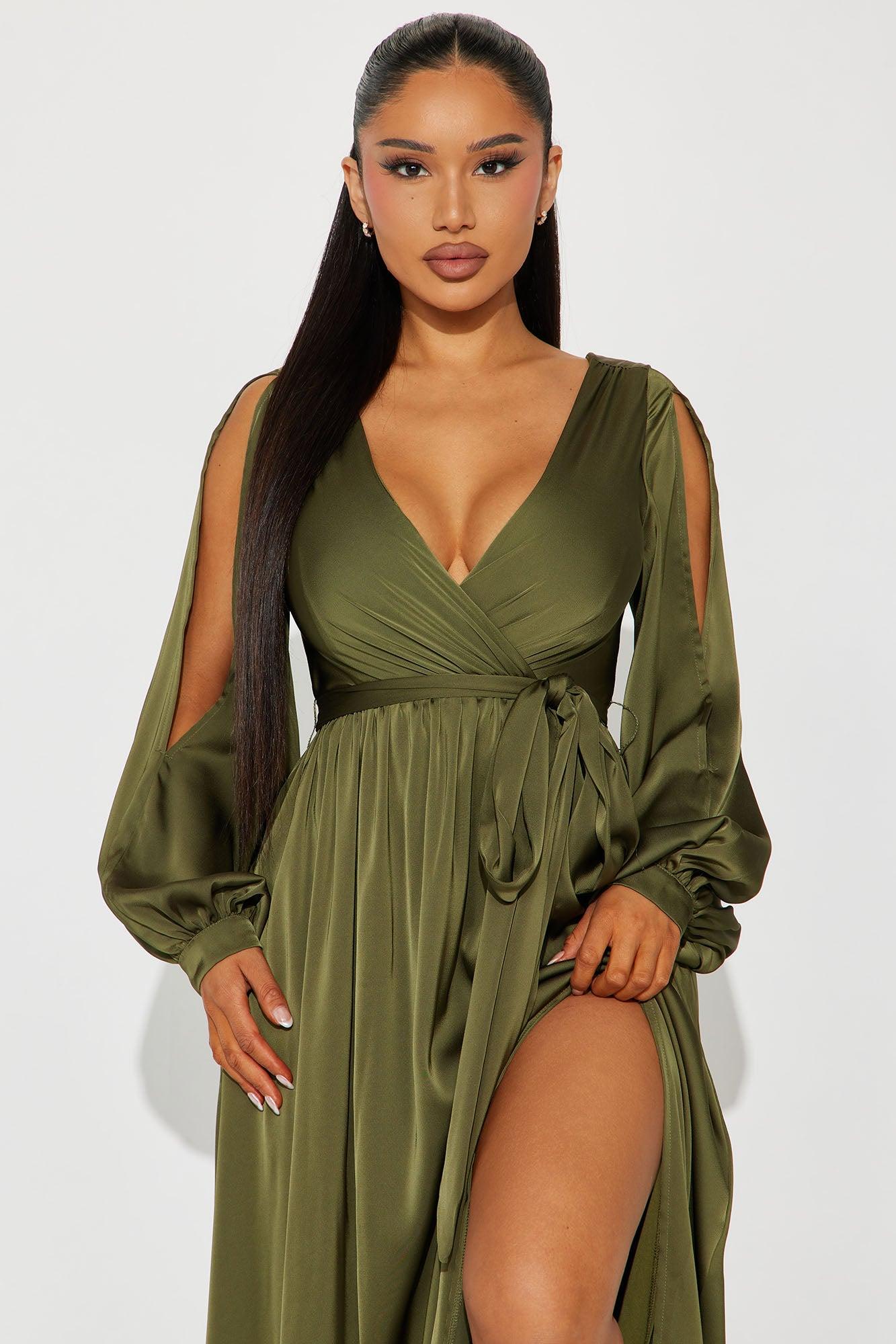 Belle Maxi Dress - Olive Product Image