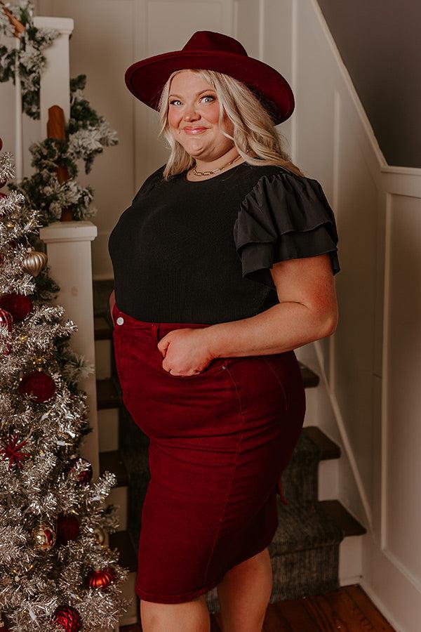 Halftime Happy Hour Bodysuit In Black Curves Product Image