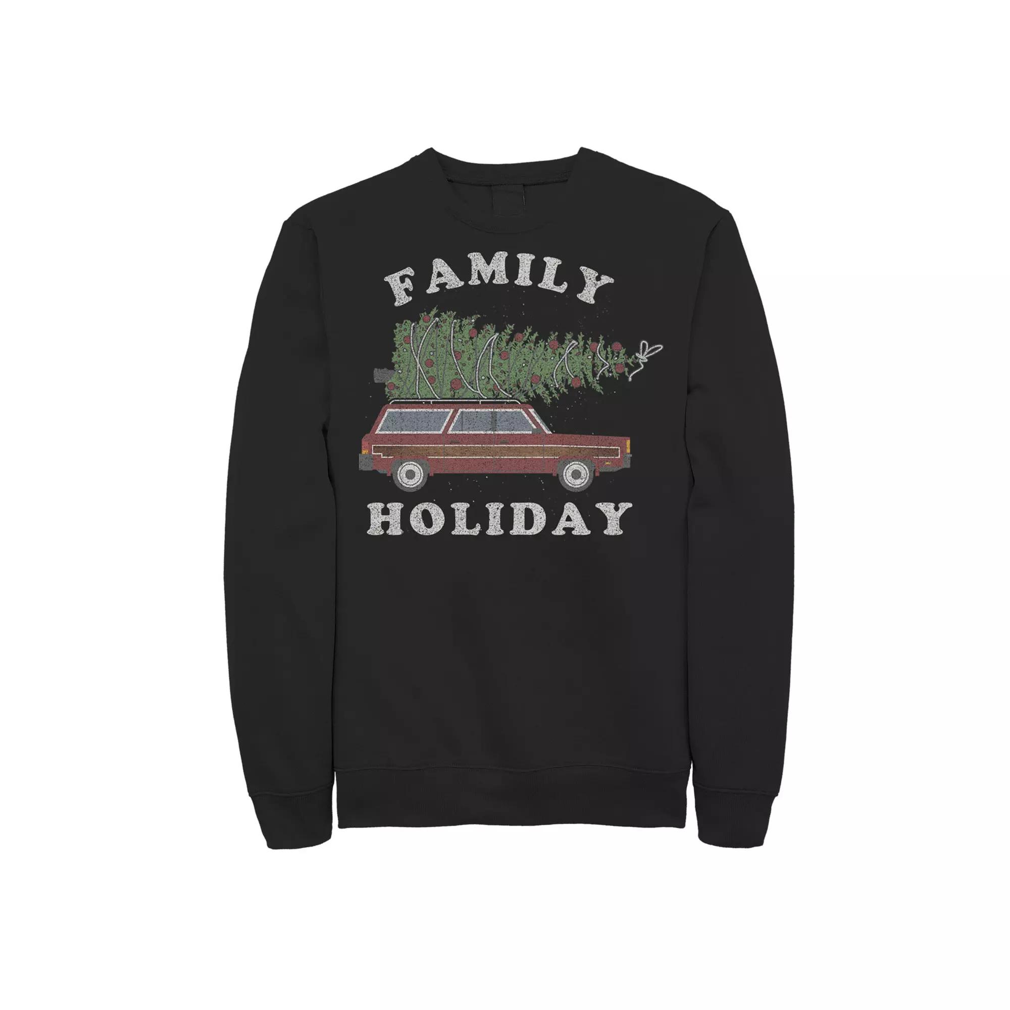 Men's Retro Family Holiday Christmas Crewneck Sweatshirt,  Product Image