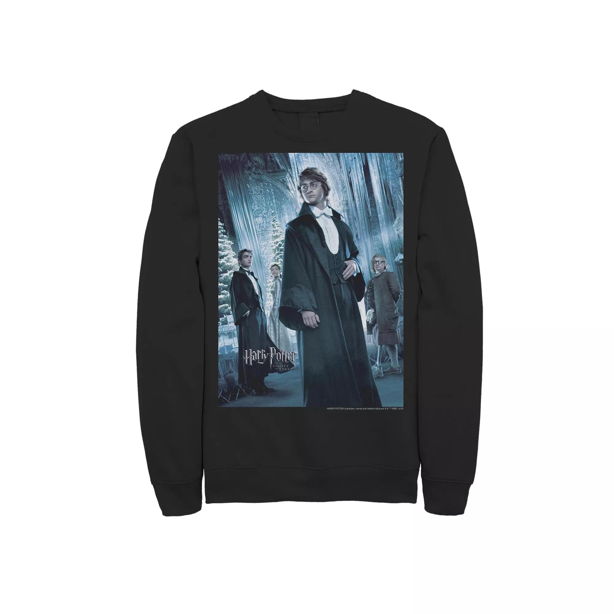 Men's Harry Potter Goblet Of Fire Yule Ball Character Poster Fleece Graphic Pullover,  Product Image