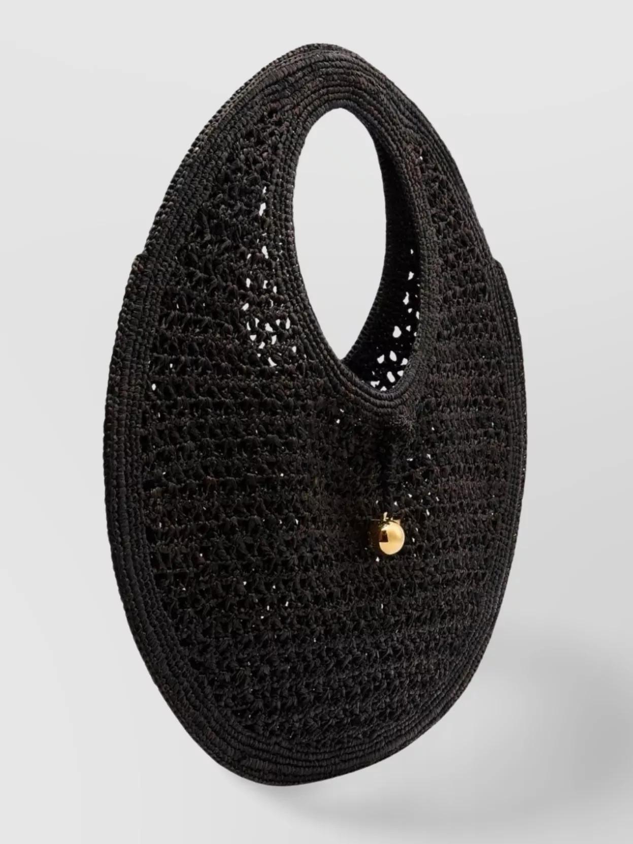 Le Rond Spiaggia raffia shoulder bag Product Image