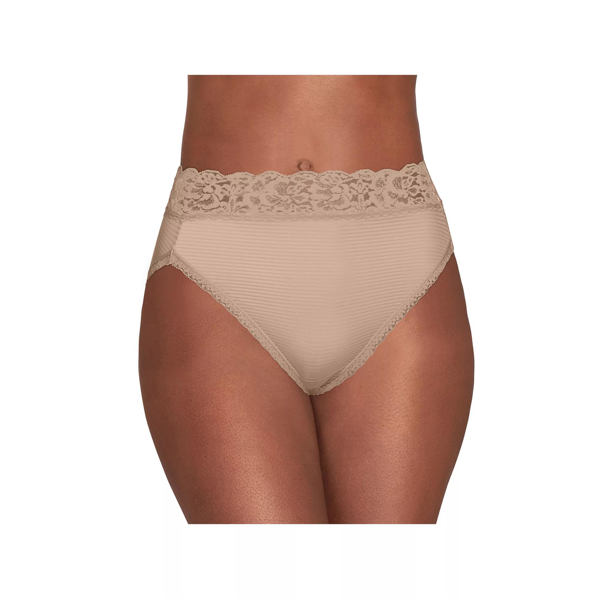 Vanity Fair Lingerie Women's Flattering Lace Hi-Cut Underwear - Blue 9 Product Image
