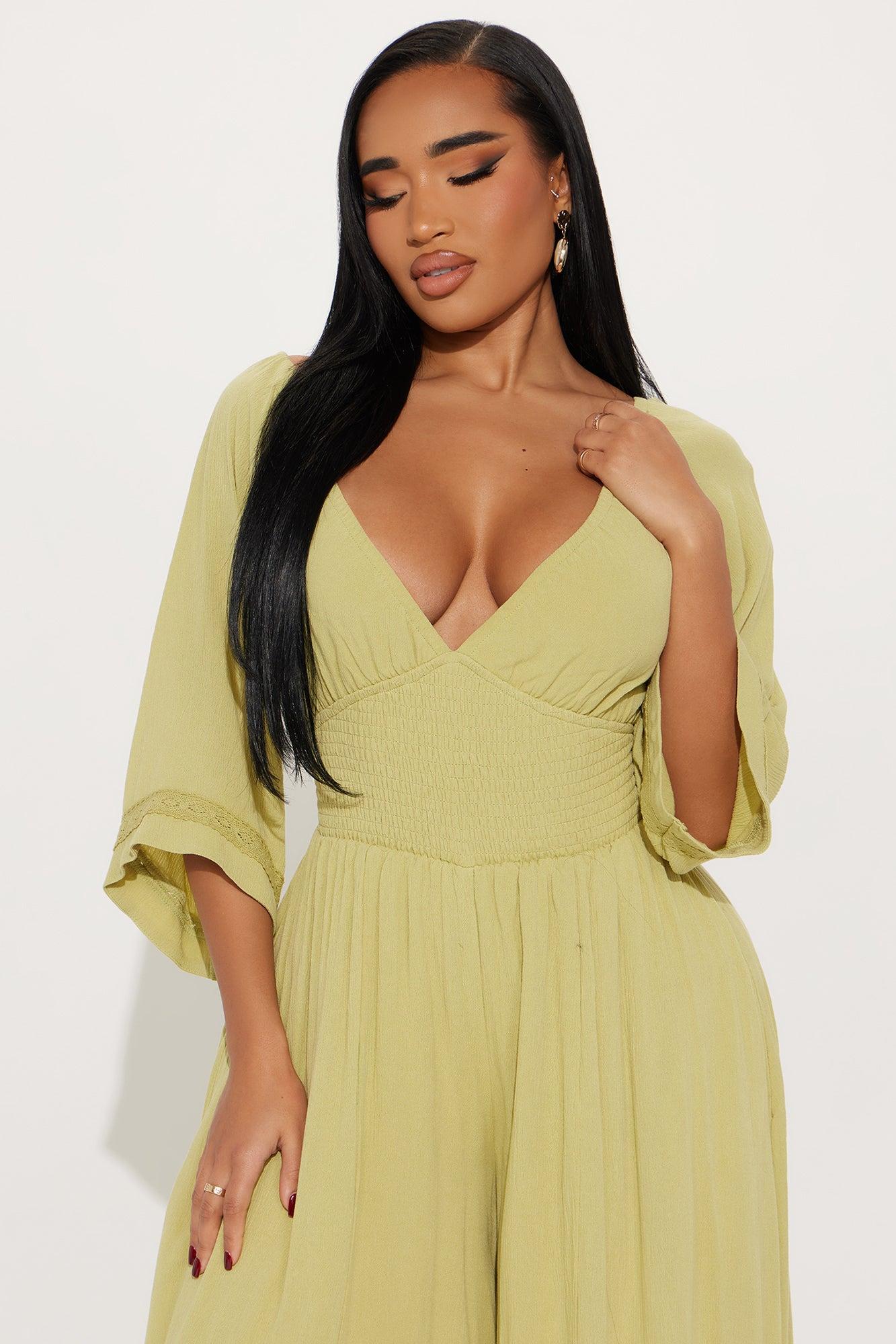 Shore Thing Jumpsuit - Green Product Image