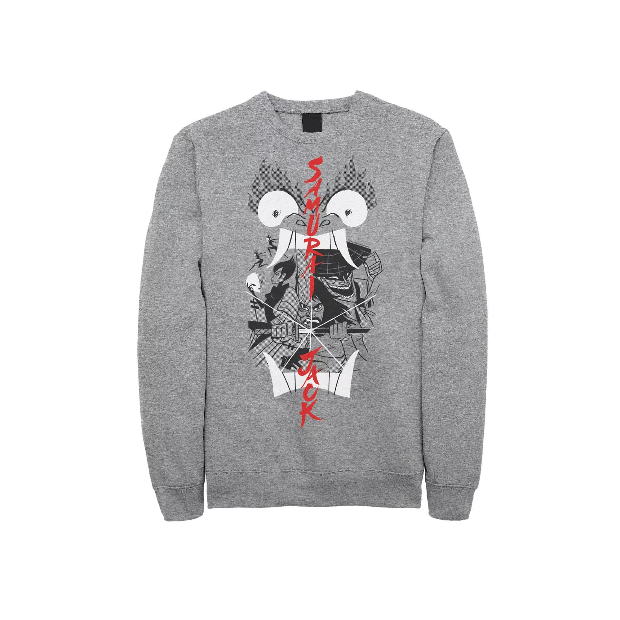 Men's Cartoon Network Samurai Jack Aku Illustrated Storytelling Sweatshirt,  Product Image