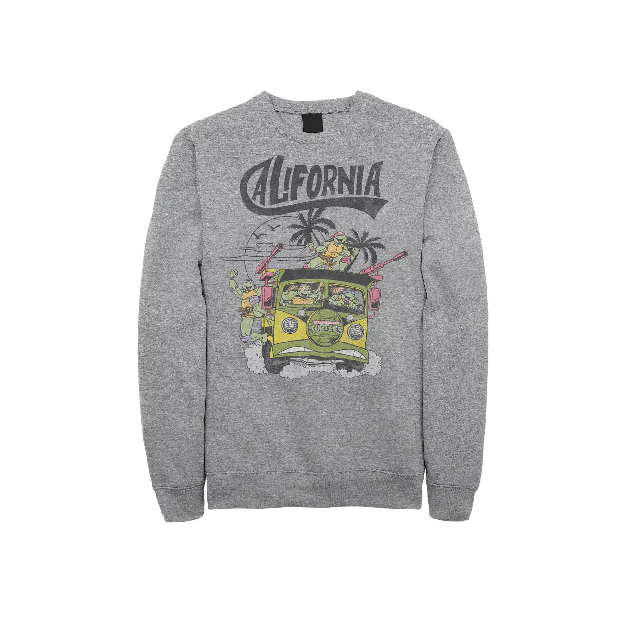 Big & Tall Nickelodeon Teenage Mutant Ninja Turtles California Ride Fleece Sweatshirt, Men's,  Product Image
