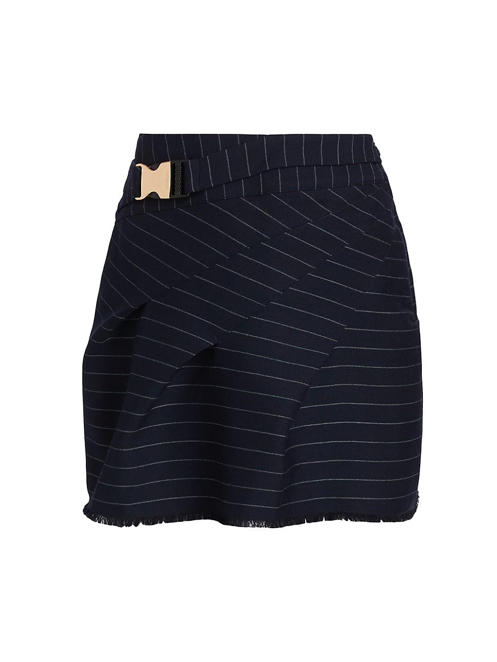 Womens Kay Pinstriped Miniskirt Product Image