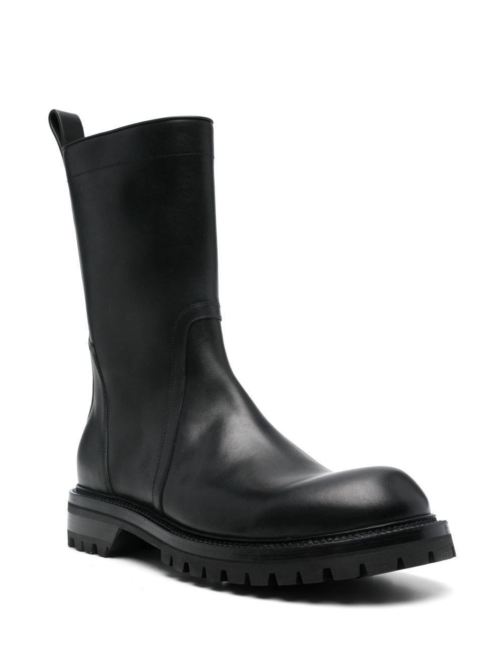 RICK OWENS Black Concordians Army Creeper Boots Product Image