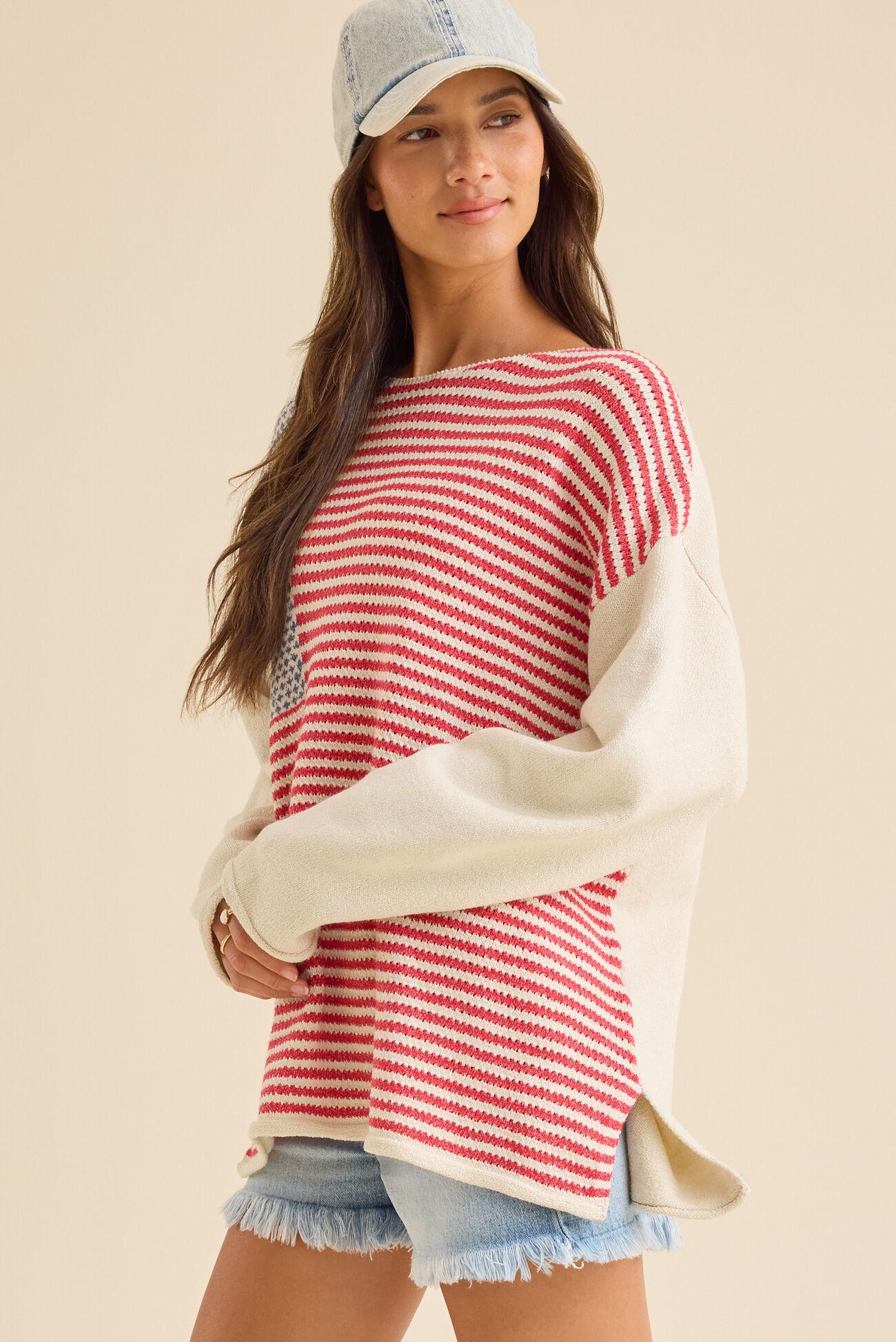 Americana Oversized Sweater Product Image