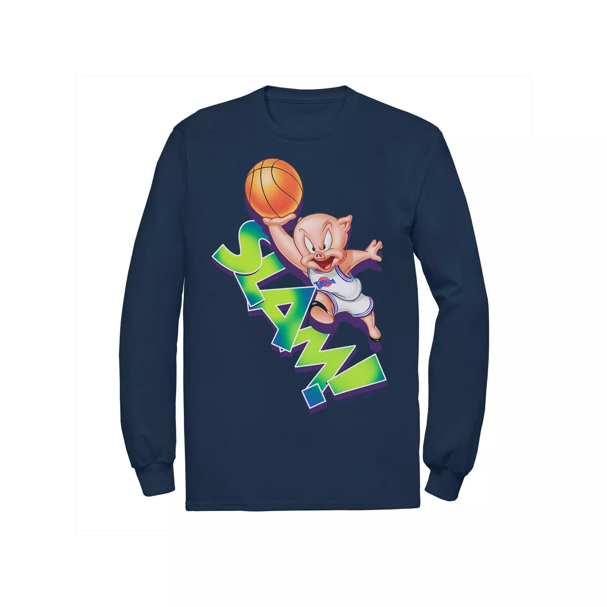 Men's Looney Tunes Space Jam Porky The Pig Slam Tee,  Product Image