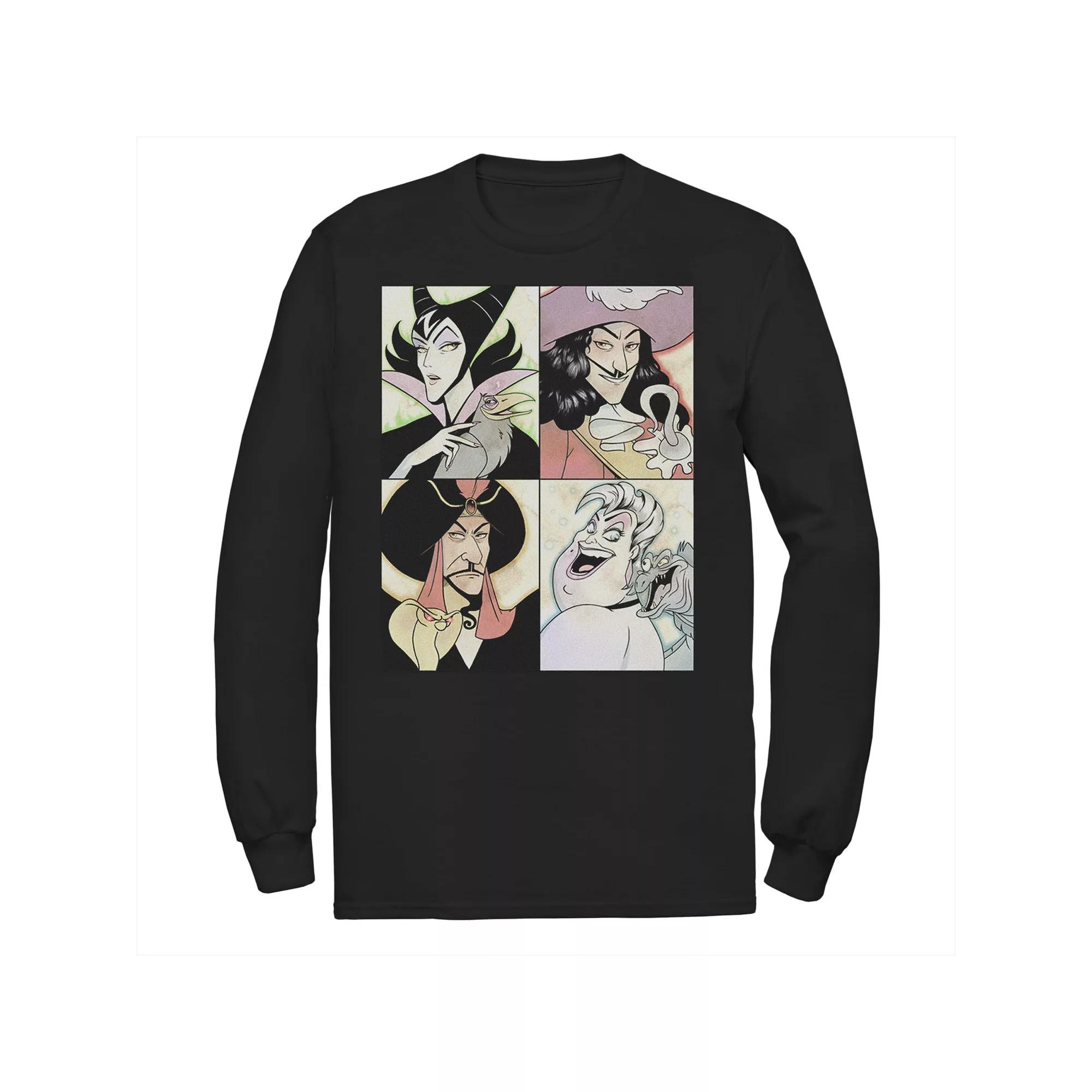 Disney's Villains Men's Anime Watercolor Panels Tee,  Product Image