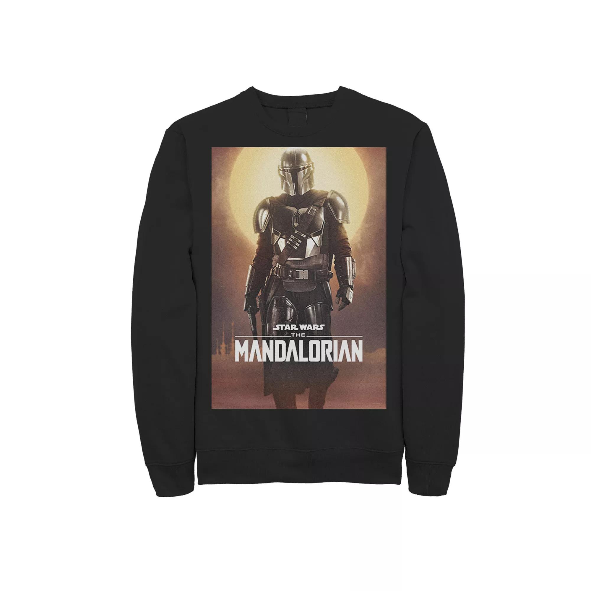 Men's Star Wars The Mandalorian Character Poster Sweatshirt,  Product Image