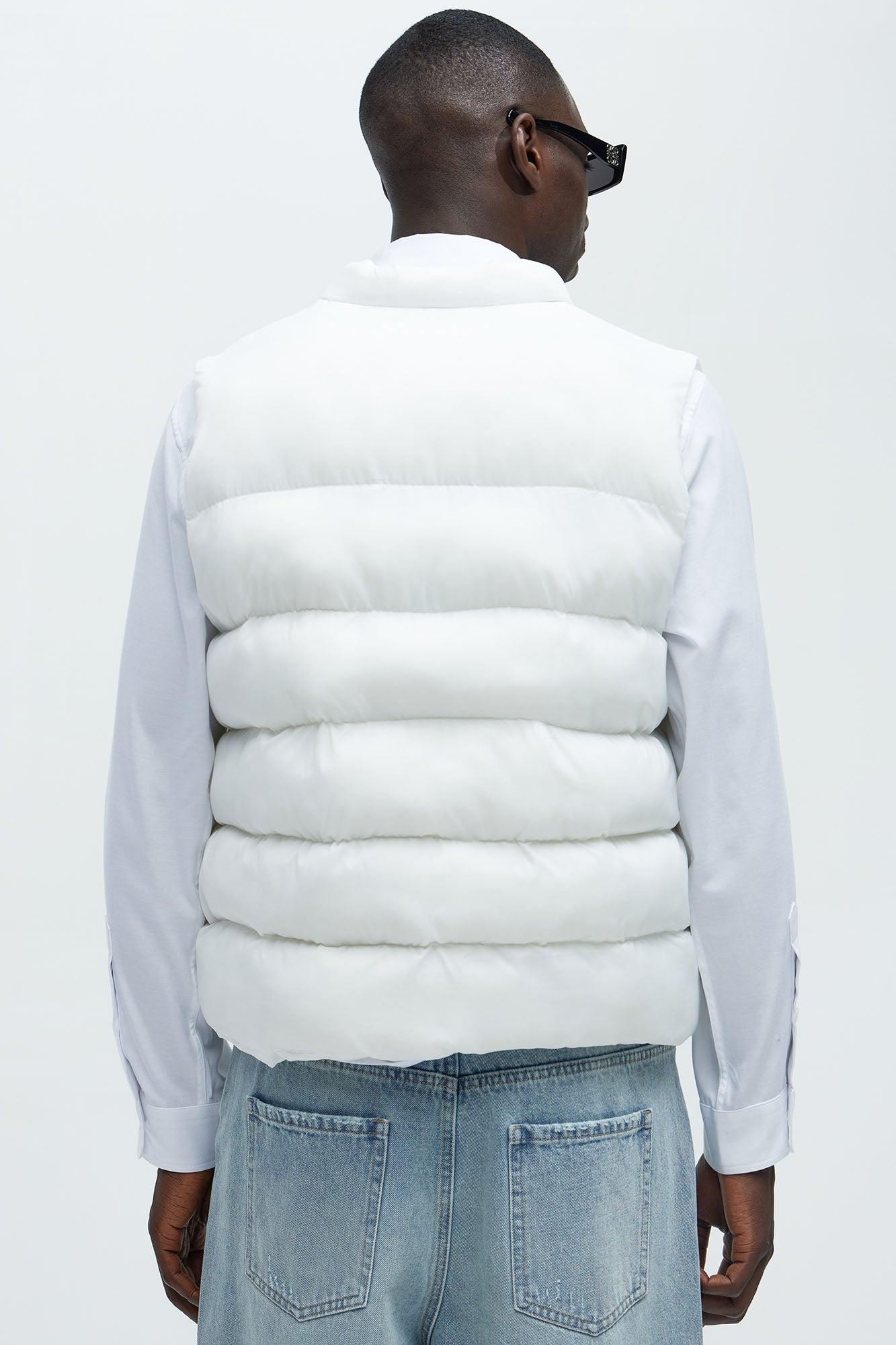 Shine Again Puffer Vest - White Product Image