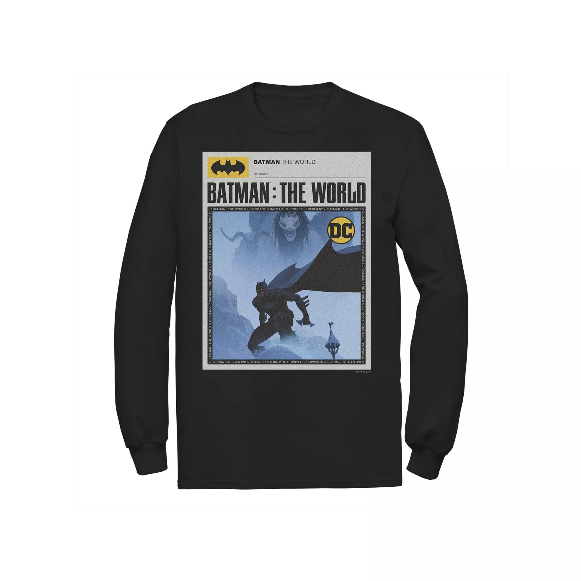 Men's Batman: The World Germany News Poster Tee, Boy's,  Product Image