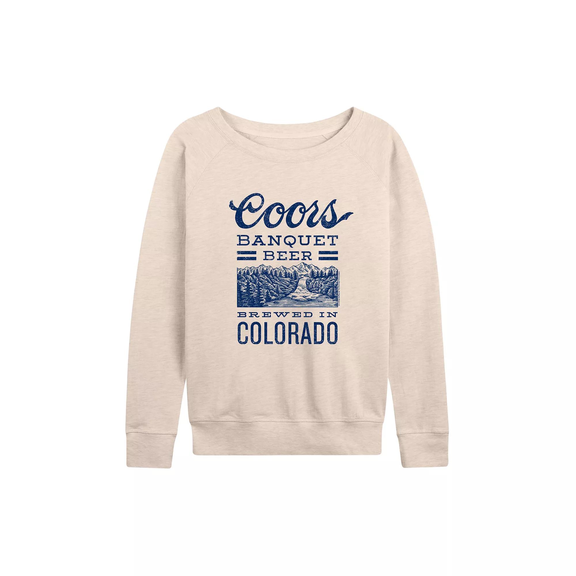 Women's Coors Banquet Beer Colorado Lightweight French Terry Sweatshirt,  Product Image