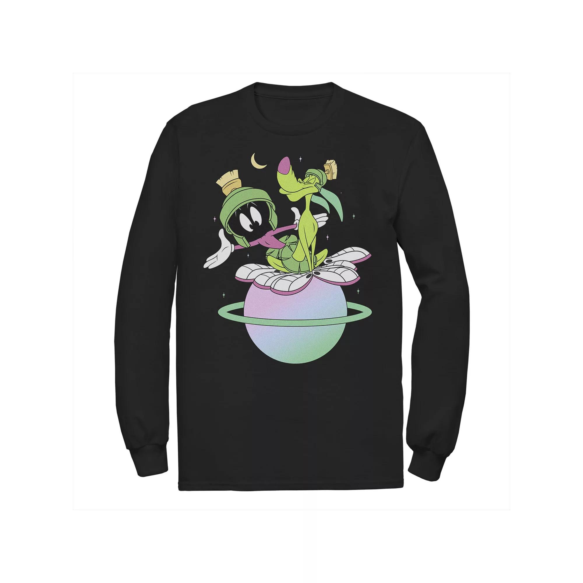 Men's Looney Tunes Characters Marvin And K-9 Planet Colorful Tee,  Product Image