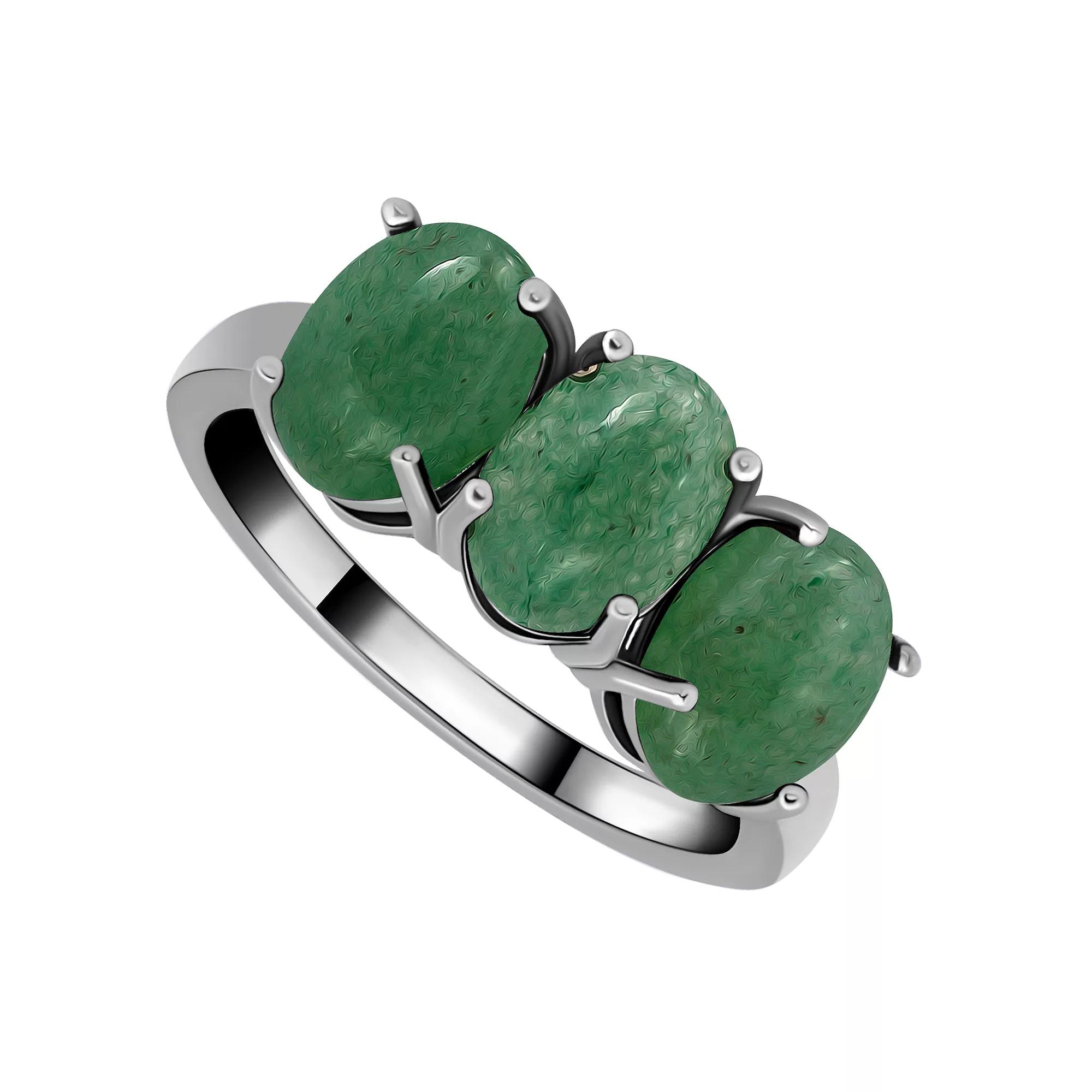 Aleure Precioso Sterling Silver Polished 3-Stone Ring, Women's,  Product Image