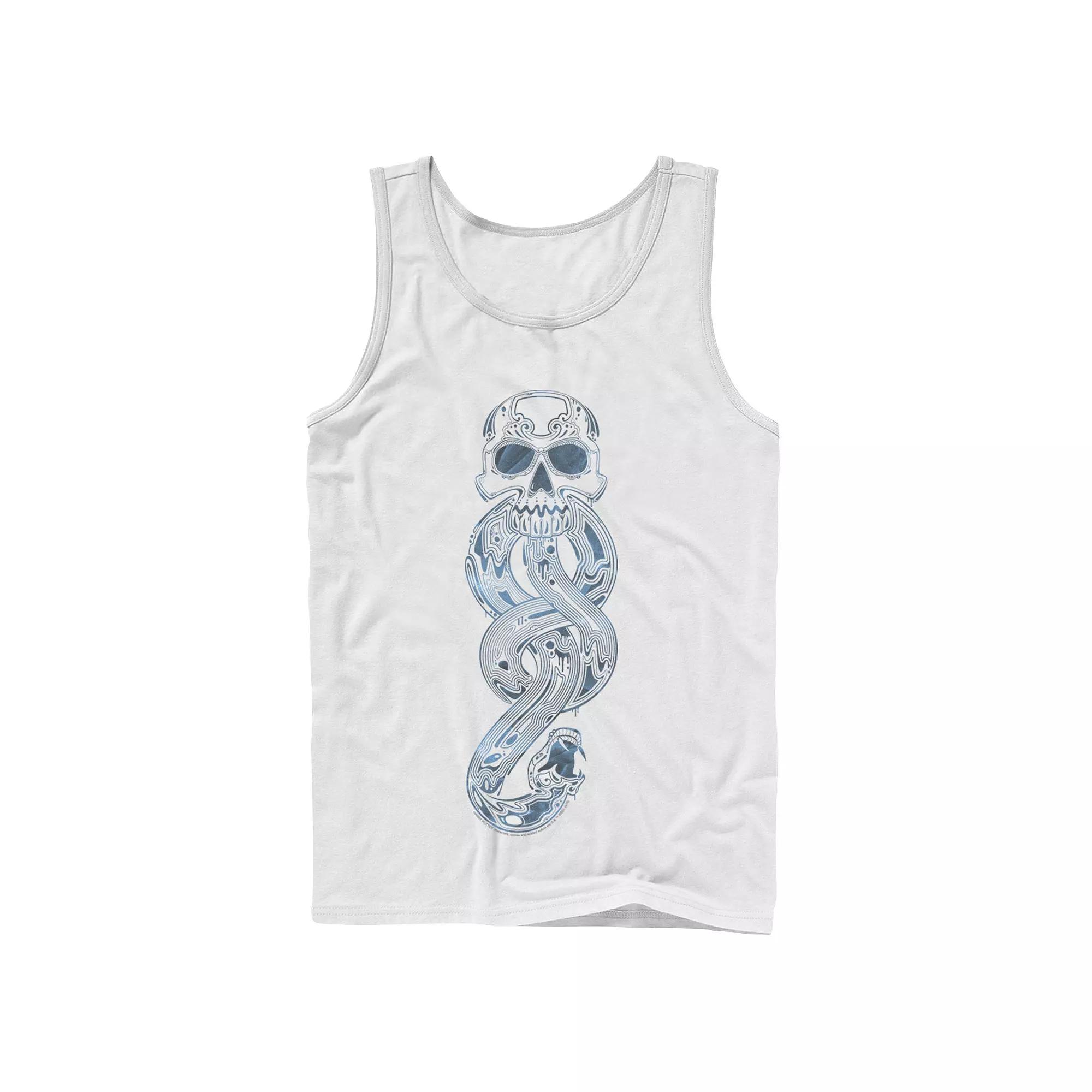 Men's Harry Potter Voldemort's Mark Line Art Tank Top, Size: Large, White Product Image