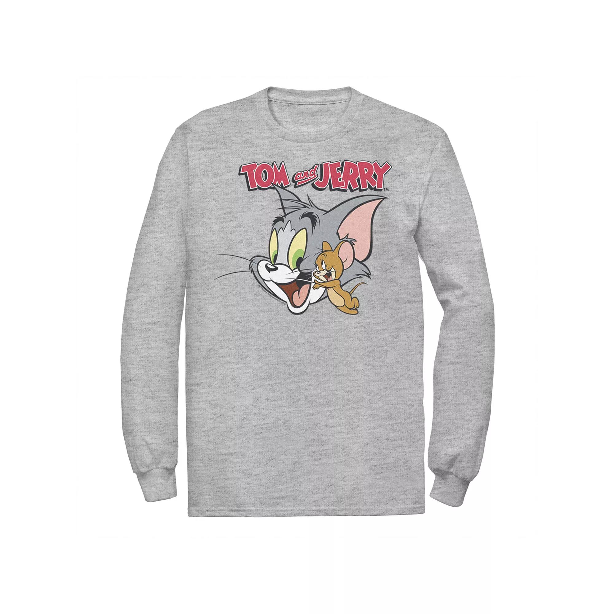 Men's Tom And Jerry Simple Portrait Logo Tee,  Product Image