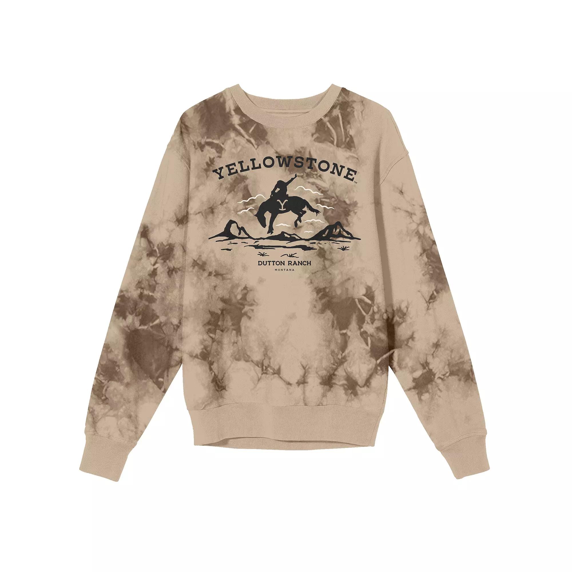 Juniors' Yellowstone Bucking Horse Long Sleeve Graphic Tee, Women's, Size: XL, Brown Product Image
