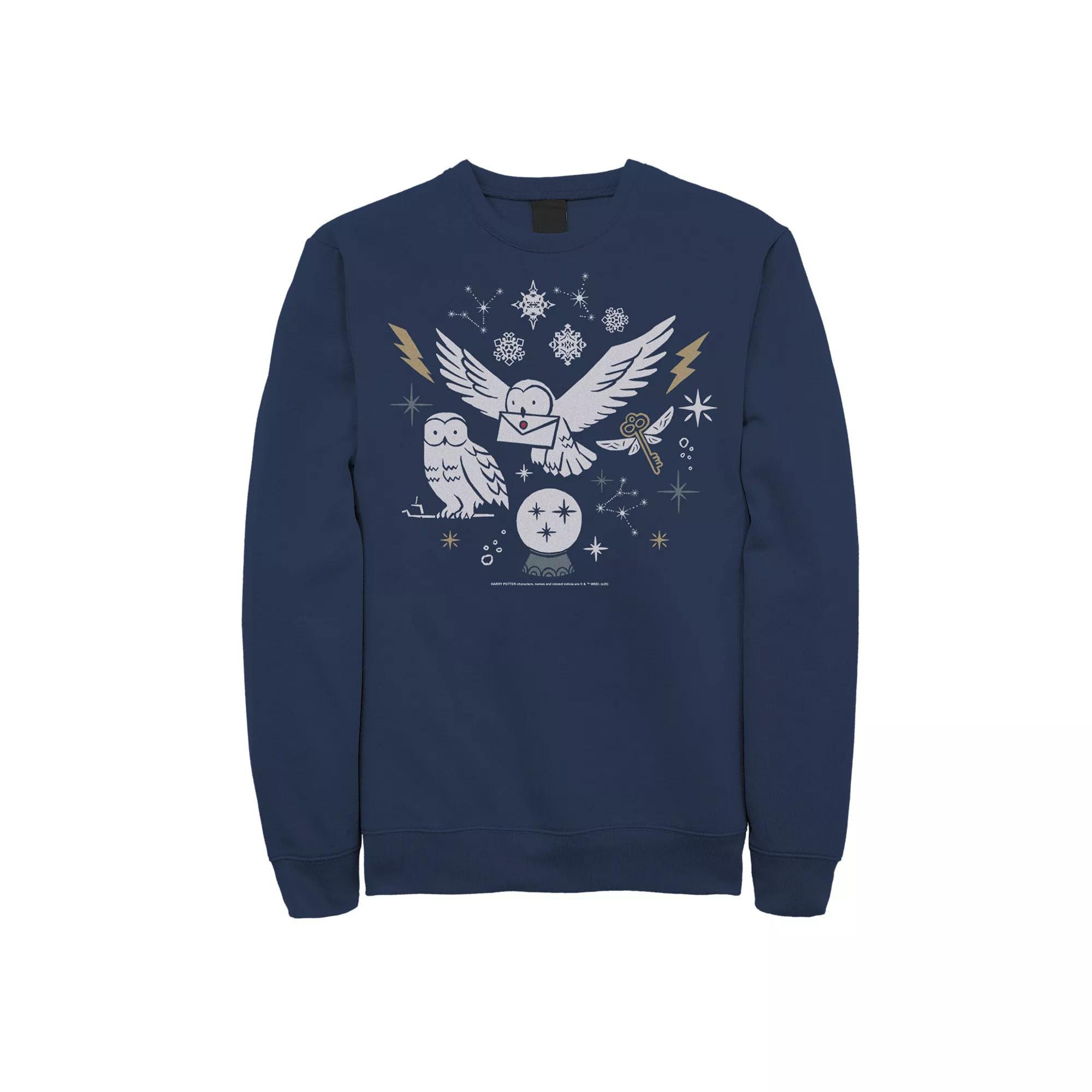 Men's Harry Potter Christmas Winter Owls Sweatshirt,  Product Image