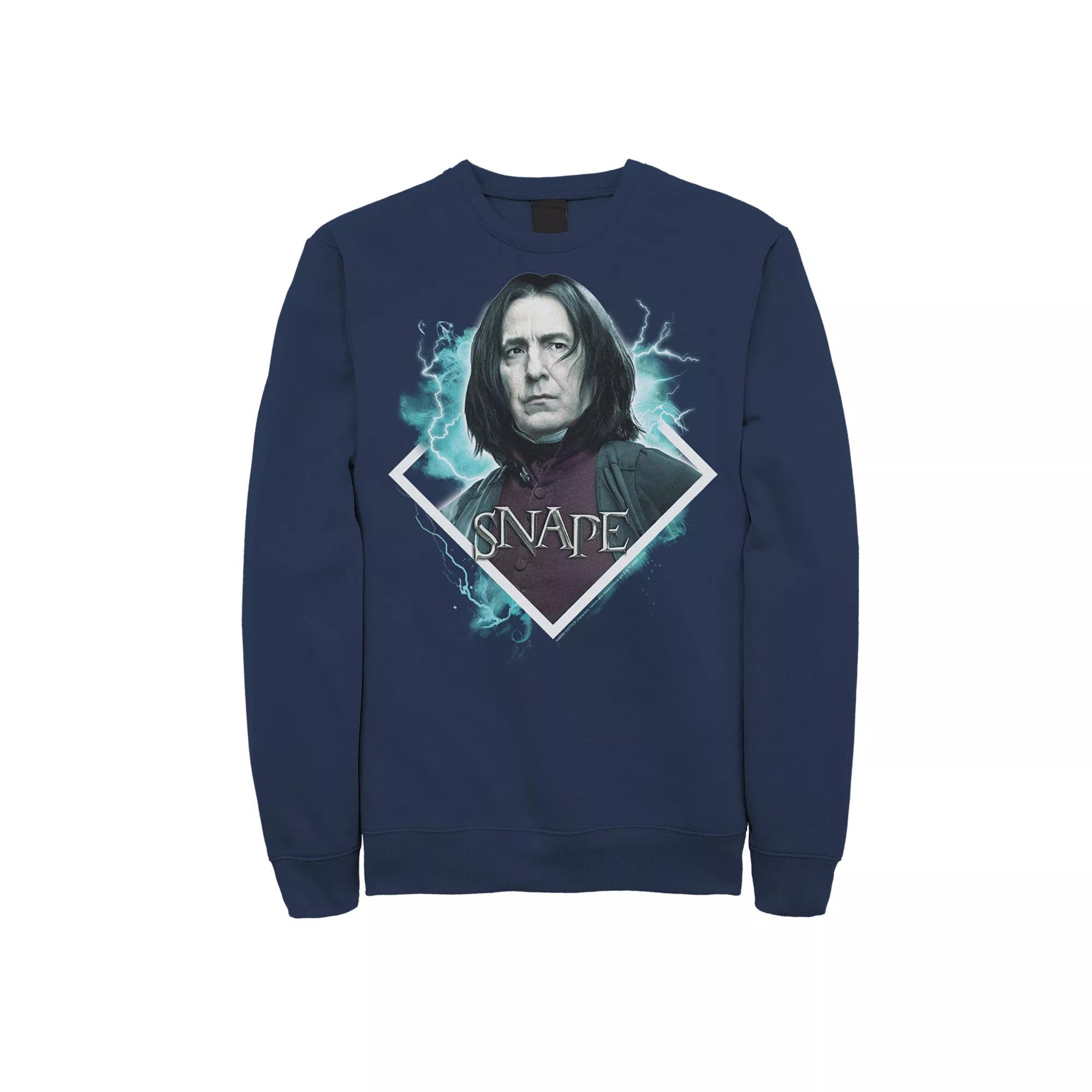 Men's Harry Potter Snape Blue Lightning Character Portrait Sweatshirt,  Product Image