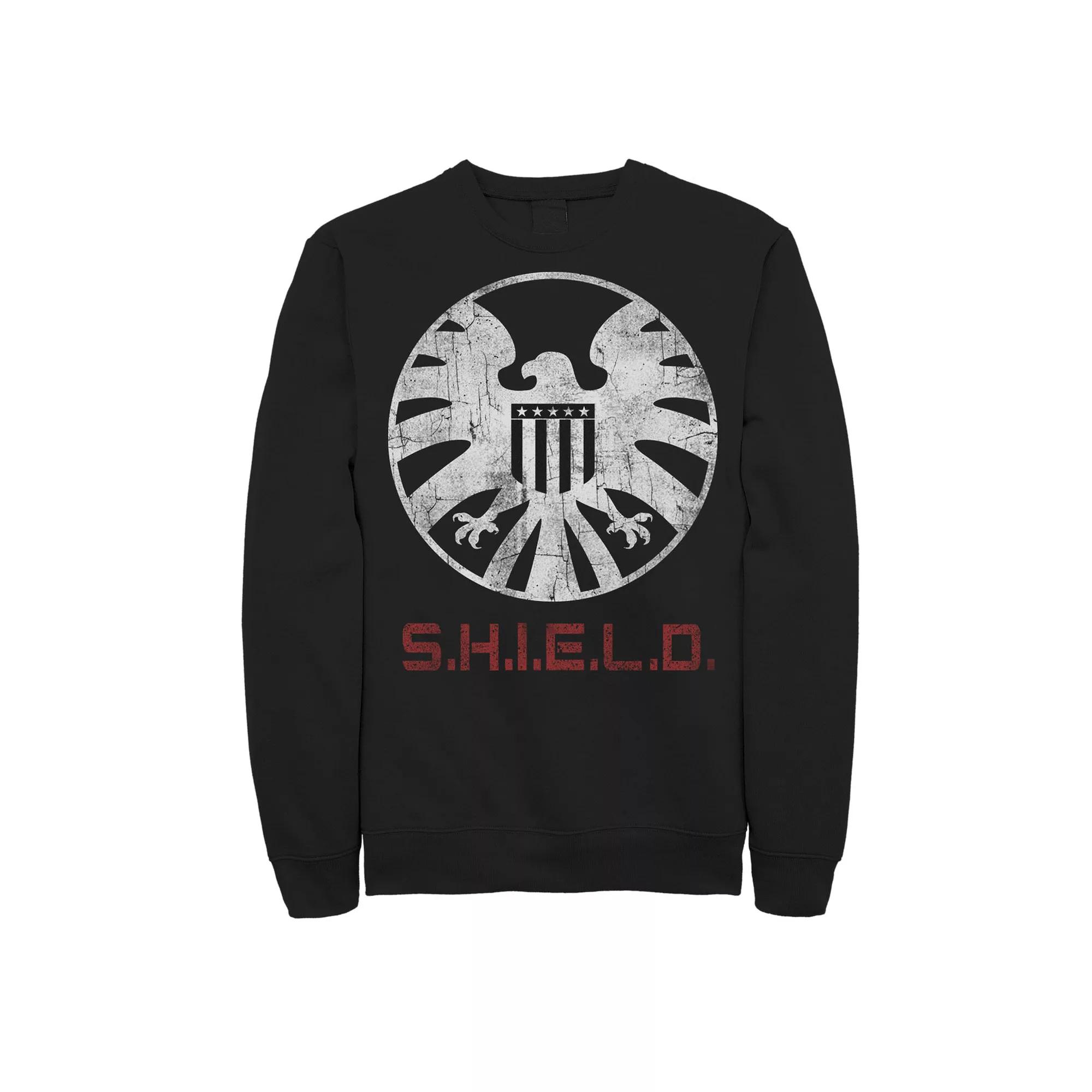 Men's Marvel Agents of SHIELD Distressed Logo Tee, Size: Large, Black Product Image