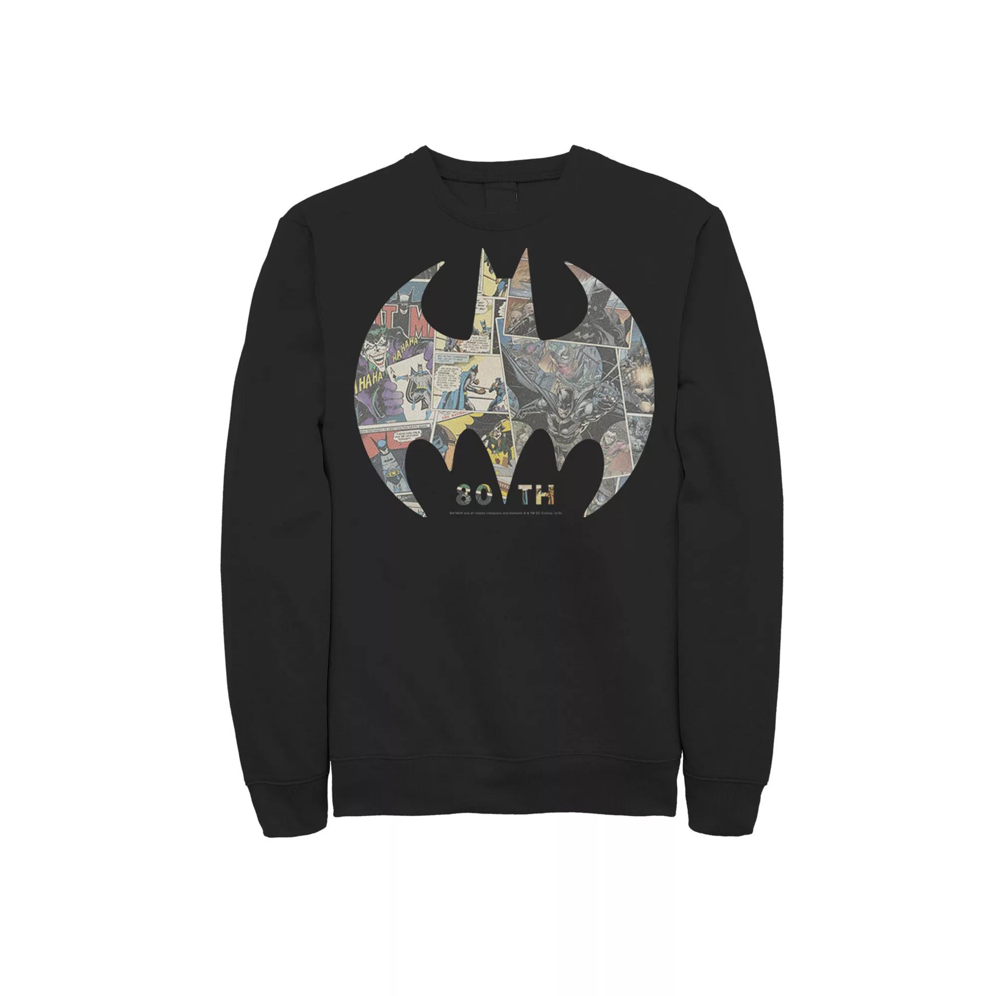 Men's DC Comics Batman Comic Cover Logo Sweatshirt,  Product Image