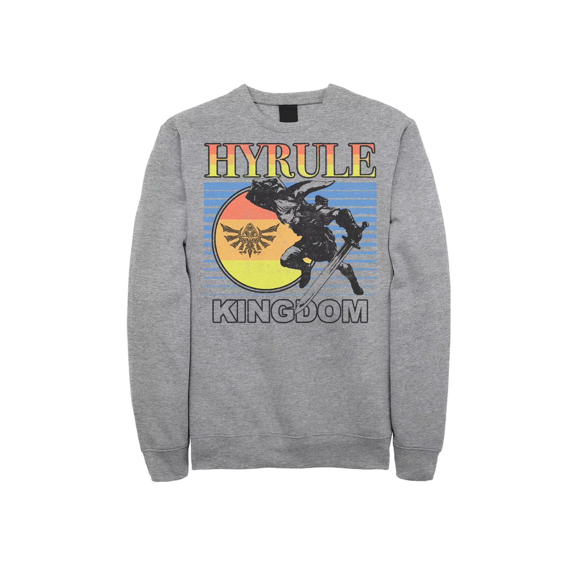 Mens The Legend Of Zelda Link Hyrule Kingdom Retro Fleece Athletic Grey Product Image