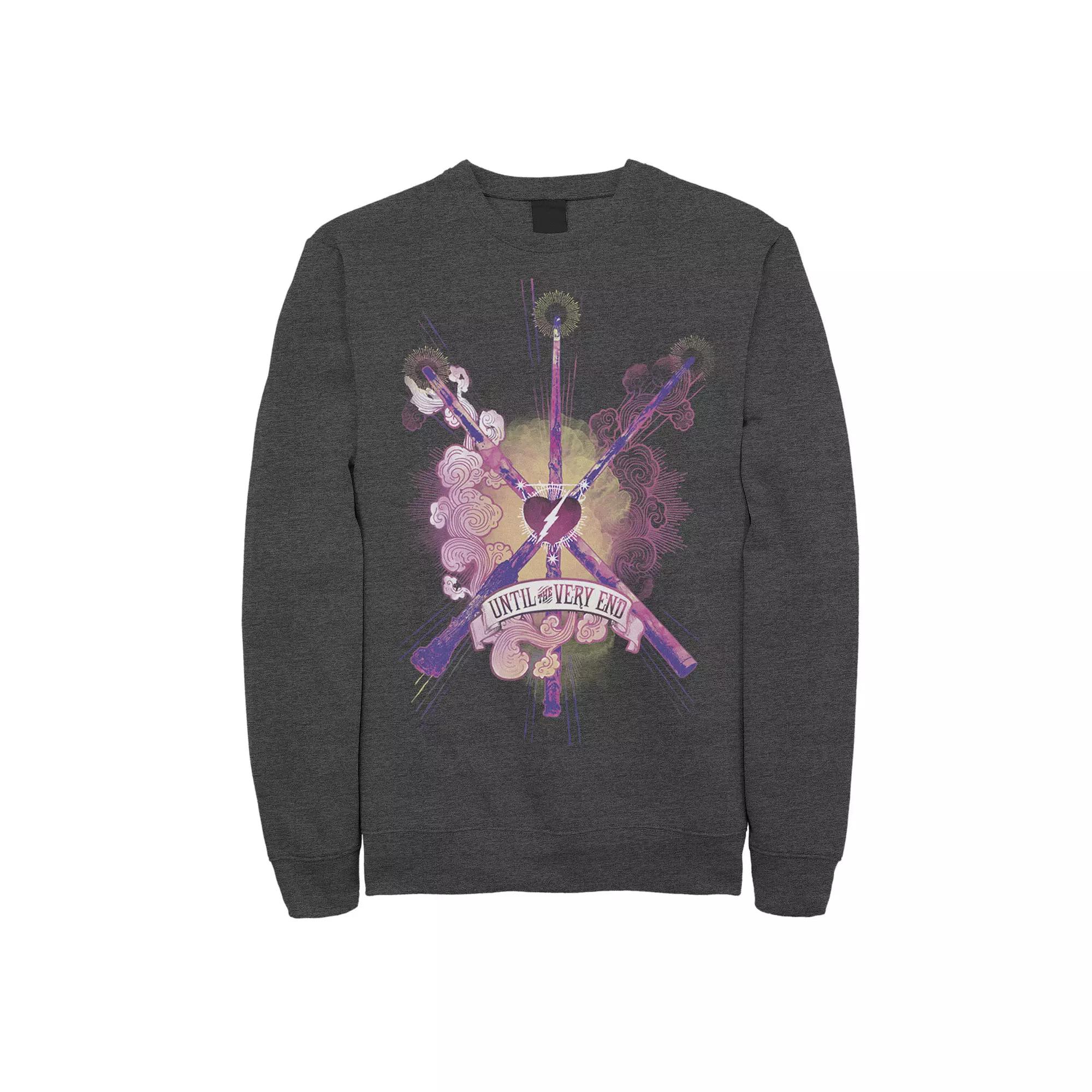 Men's Harry Potter Until The Very End Wands Sweatshirt,  Product Image