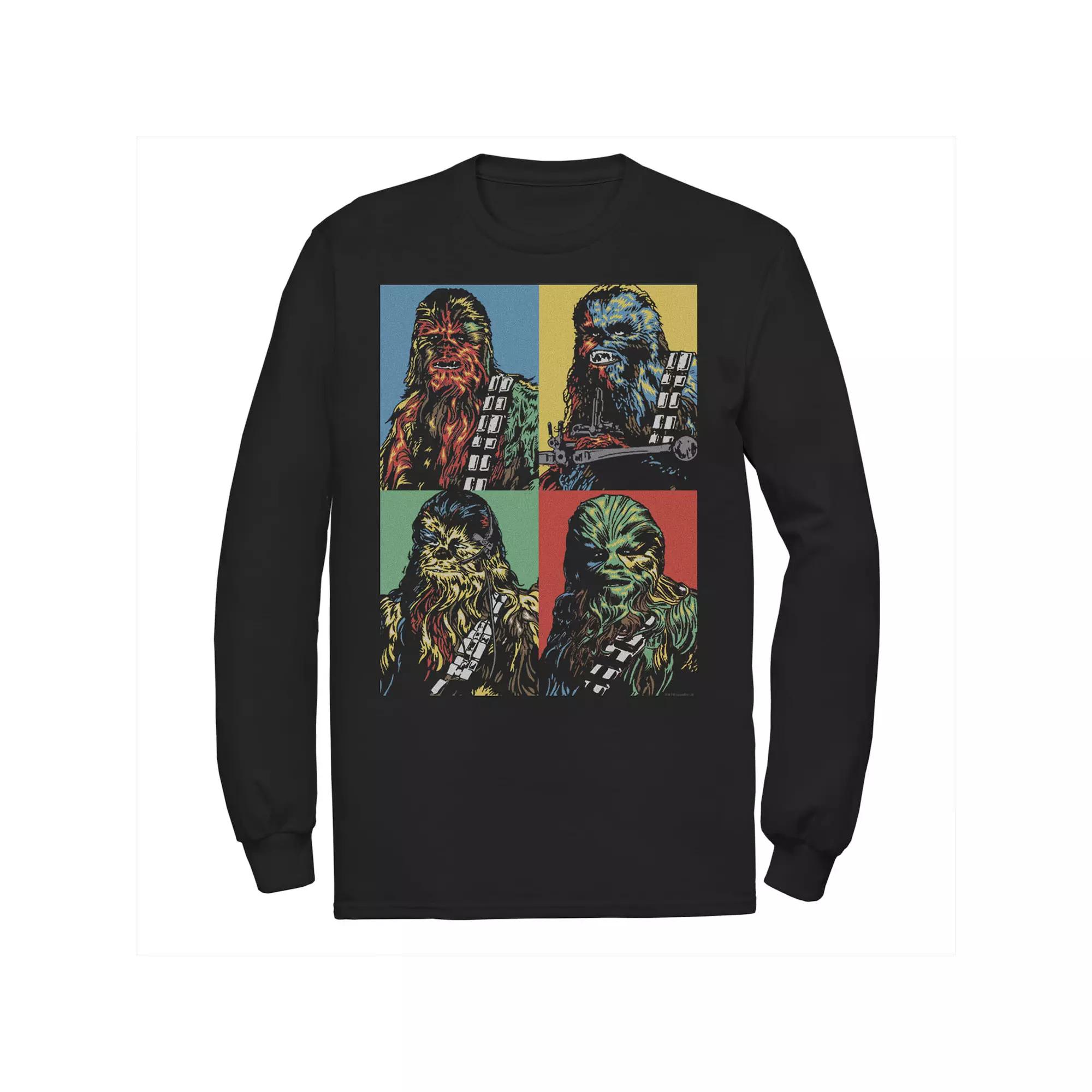Men's Star Wars Chewbacca Colorful Panel Portrait Tee,  Product Image